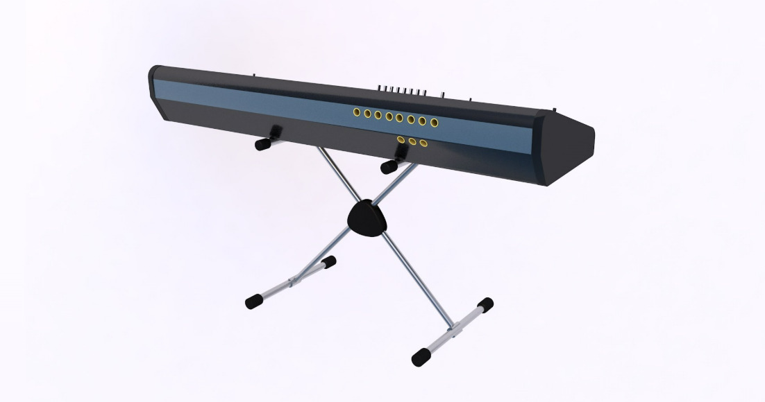 Synth Keyboard Korg 3D model_6