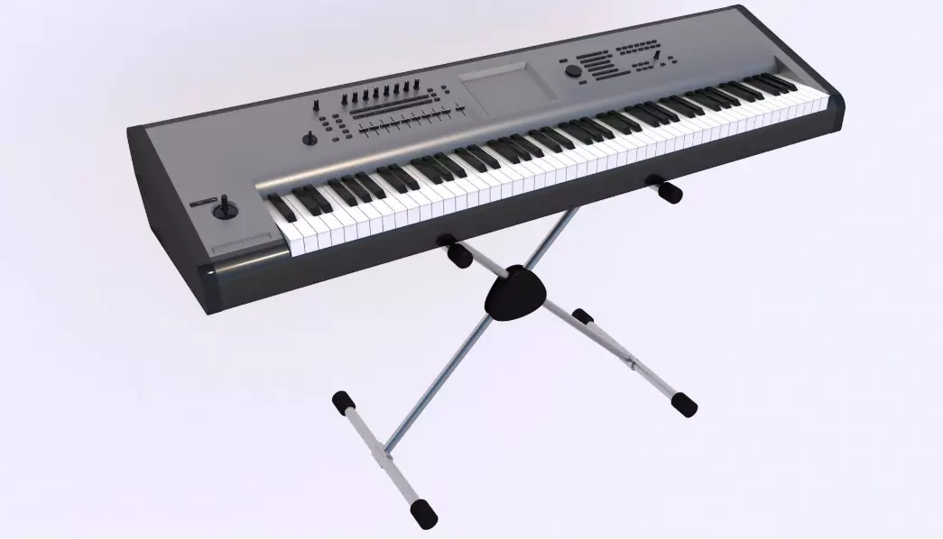 Synth Keyboard Korg 3D model_0
