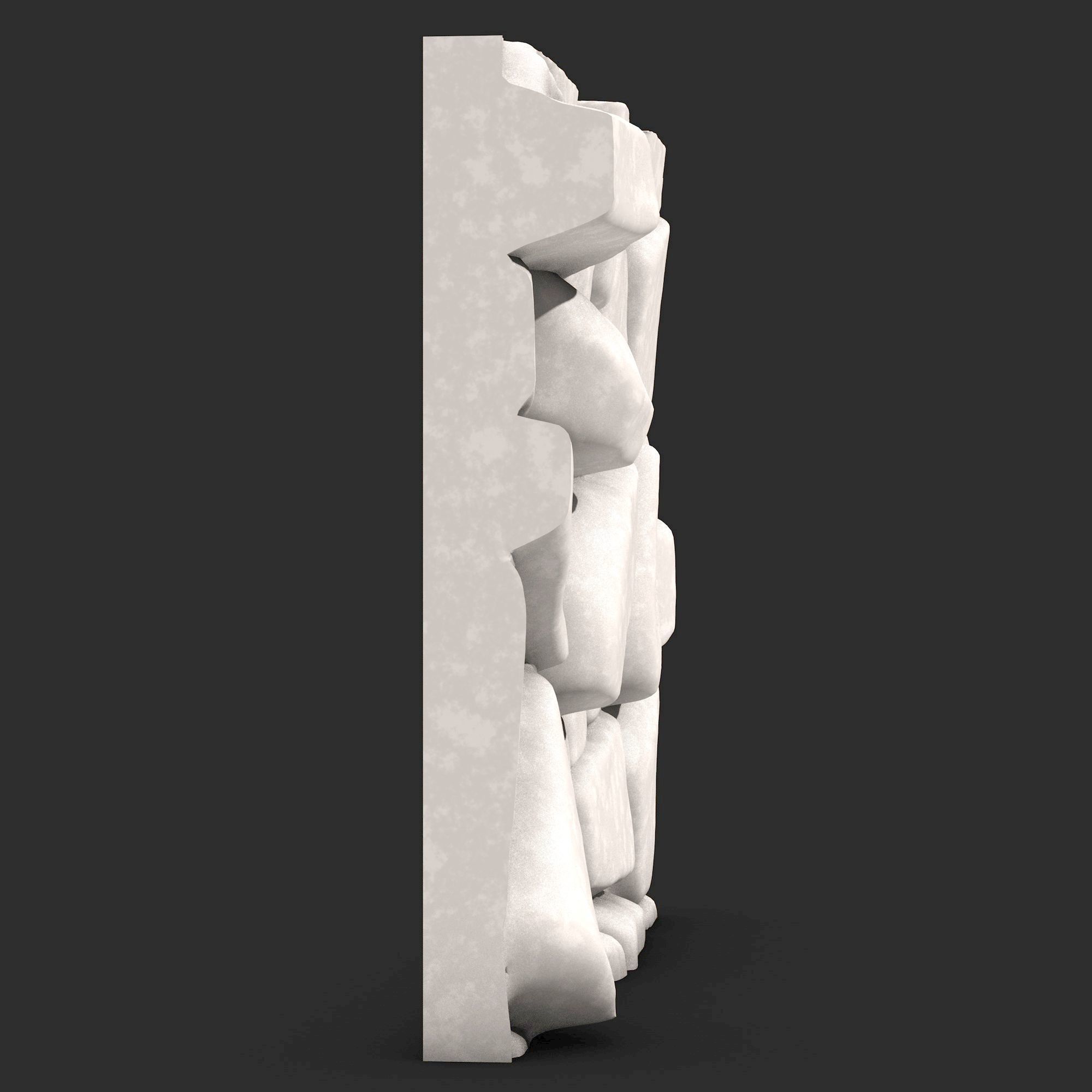 Stone Wall  3D print model_2