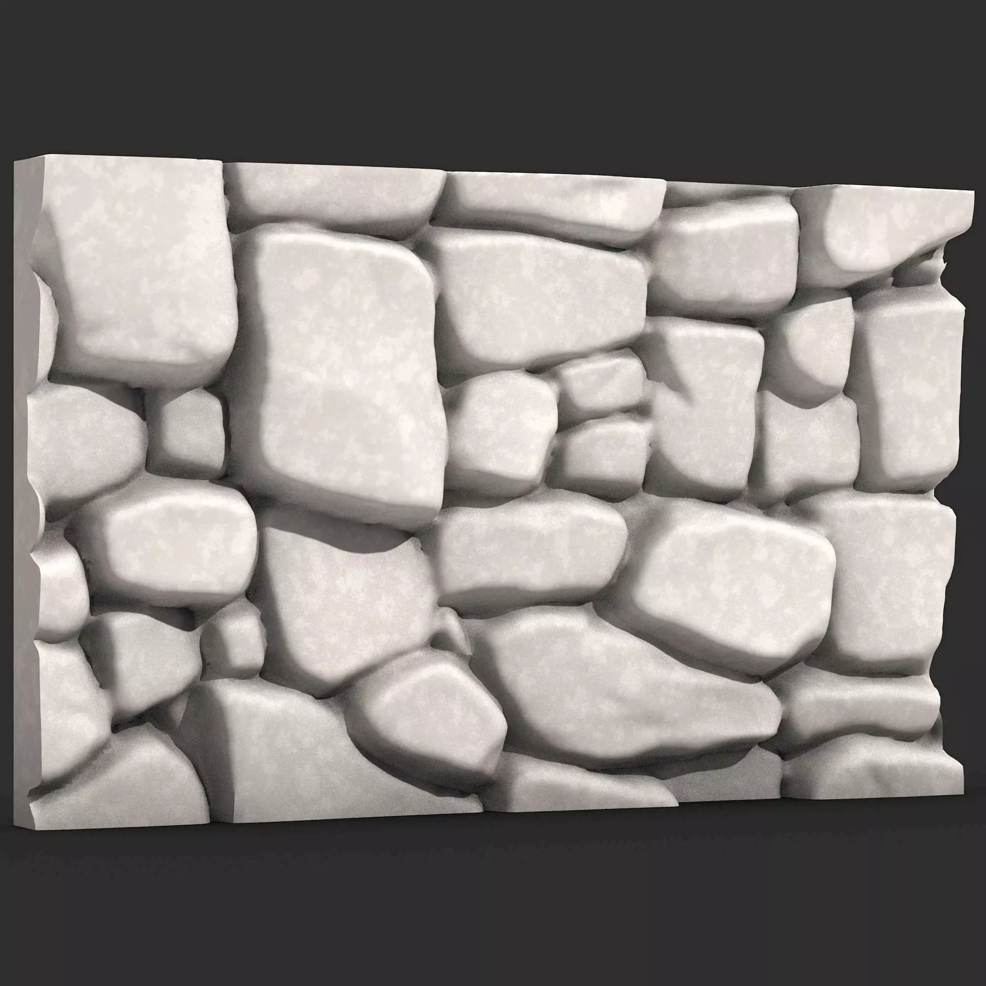 Layered Quartzite Wall Geometry 3D print model