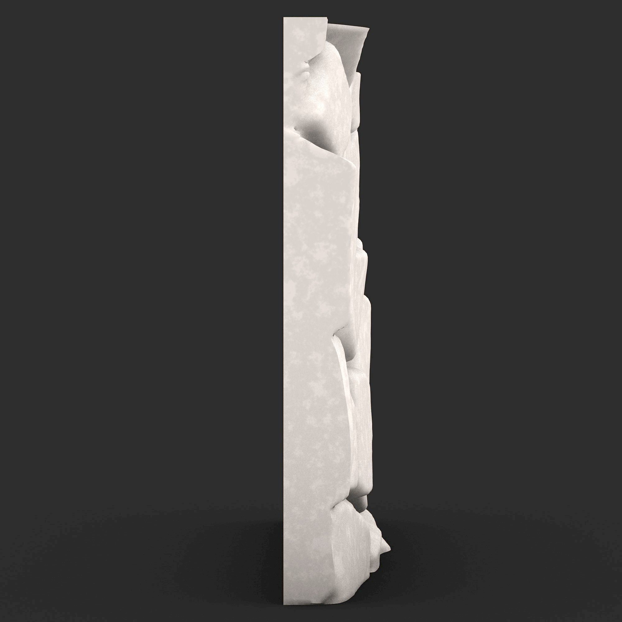 Stone Wall R46 3D print model_1