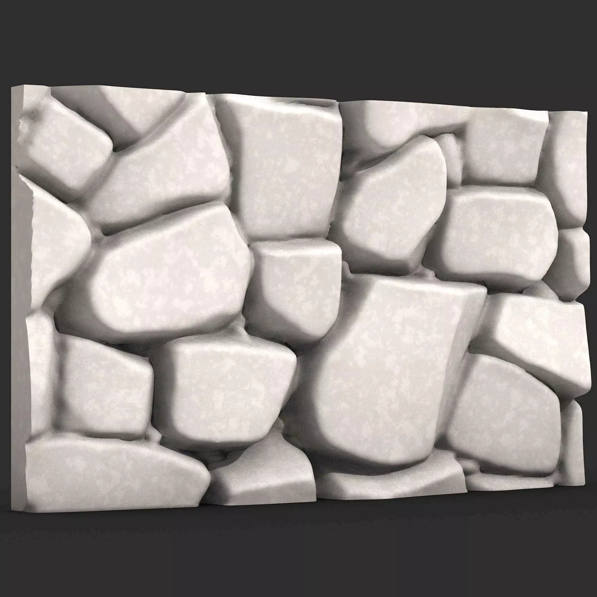 Stone Wall R46 3D print model_0