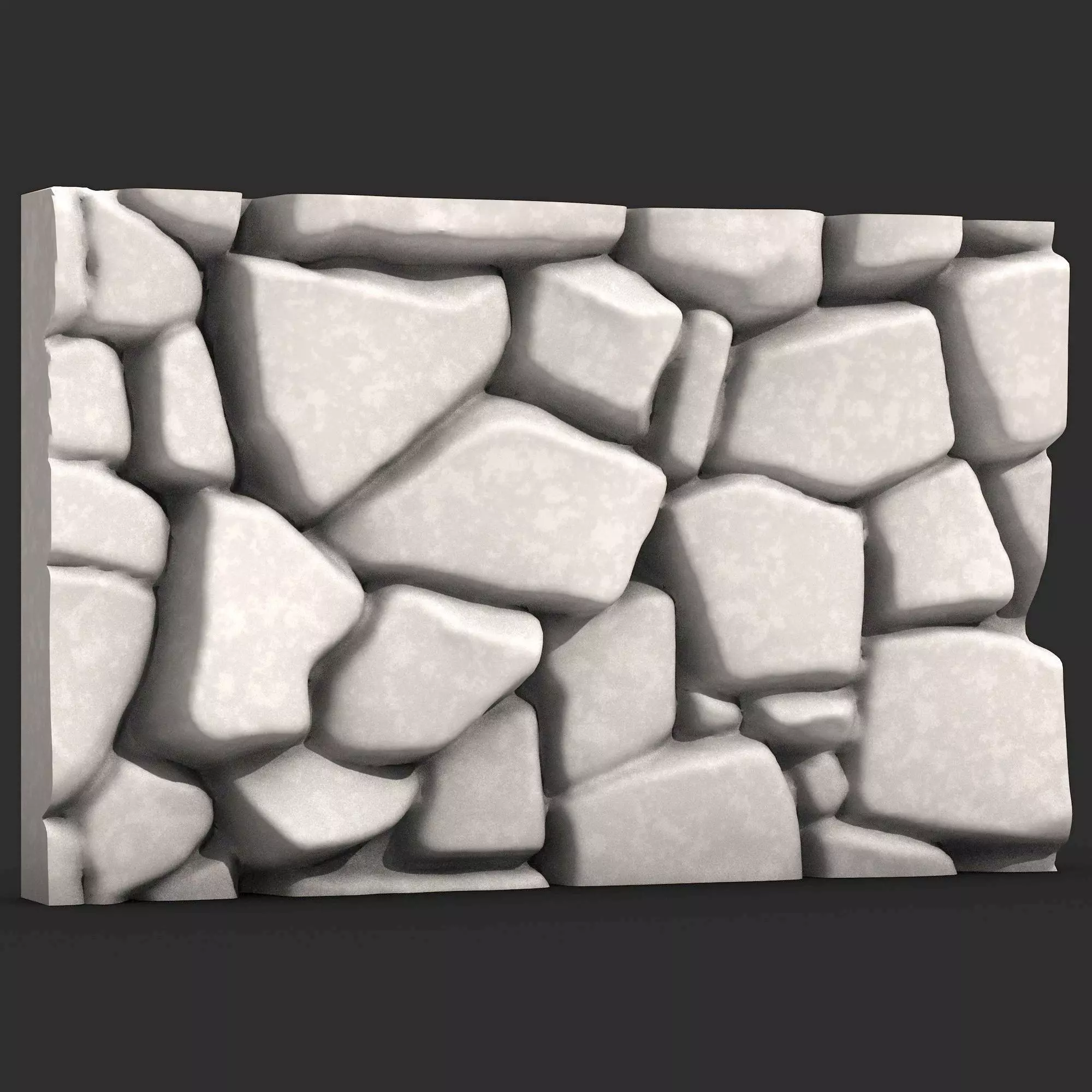 Stone Wall R43 3D print model_0