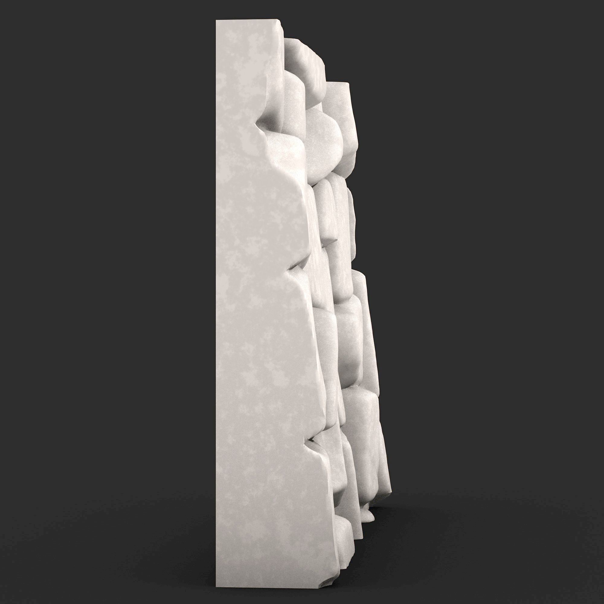 Stone Wall R41 3D print model_1