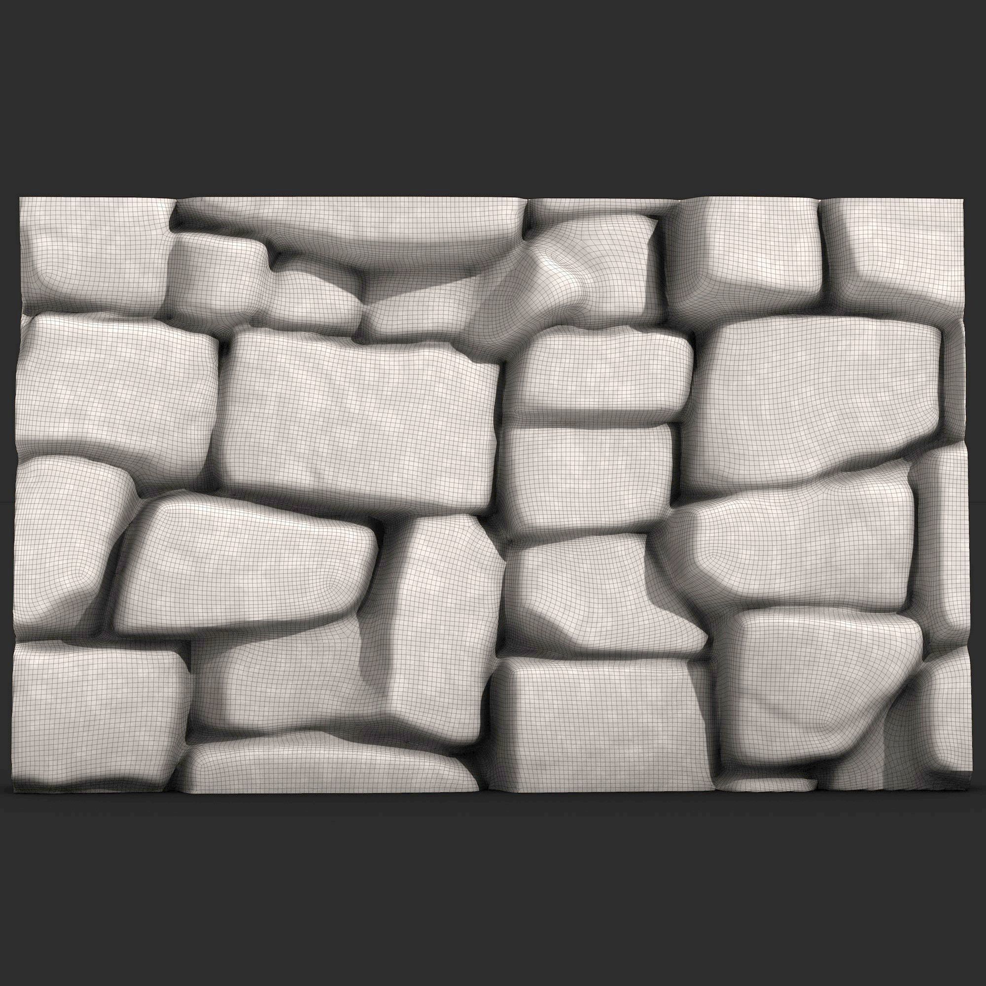 Stone Wall R41 3D print model_5