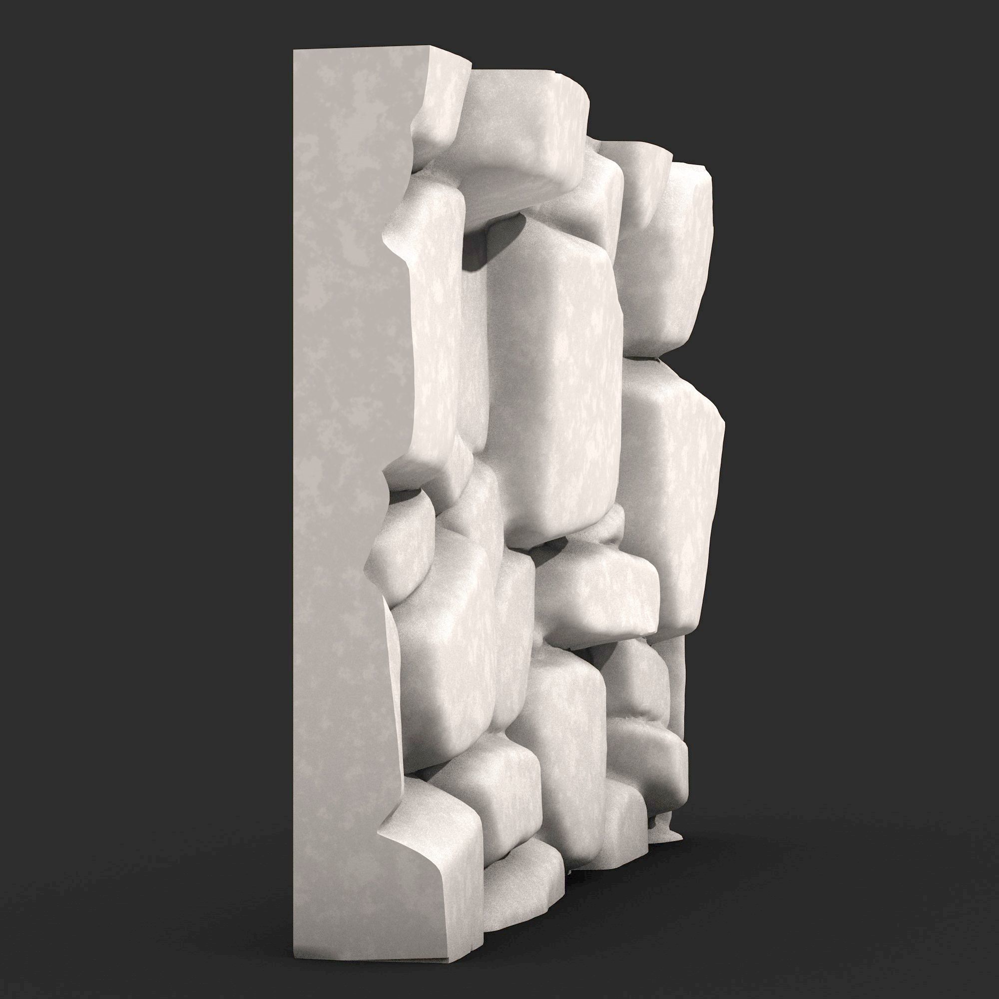 Stone Wall R40 3D print model_1