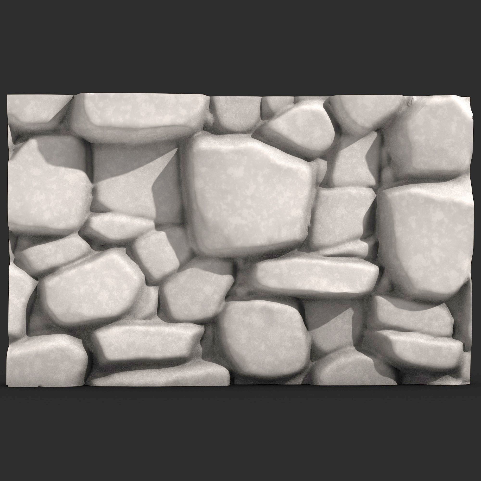 Stone Wall R40 3D print model_4