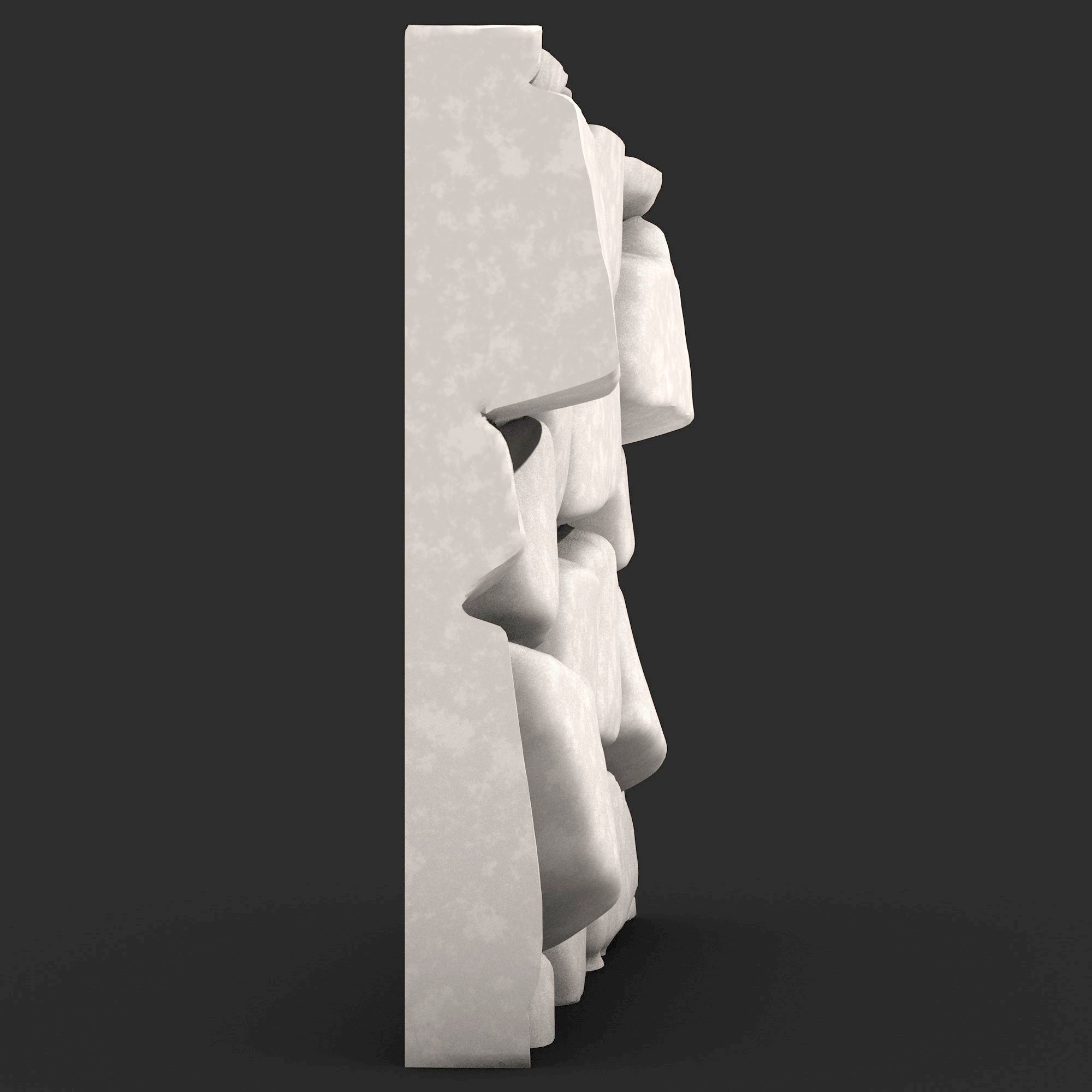 Stone Wall R39 3D print model_1