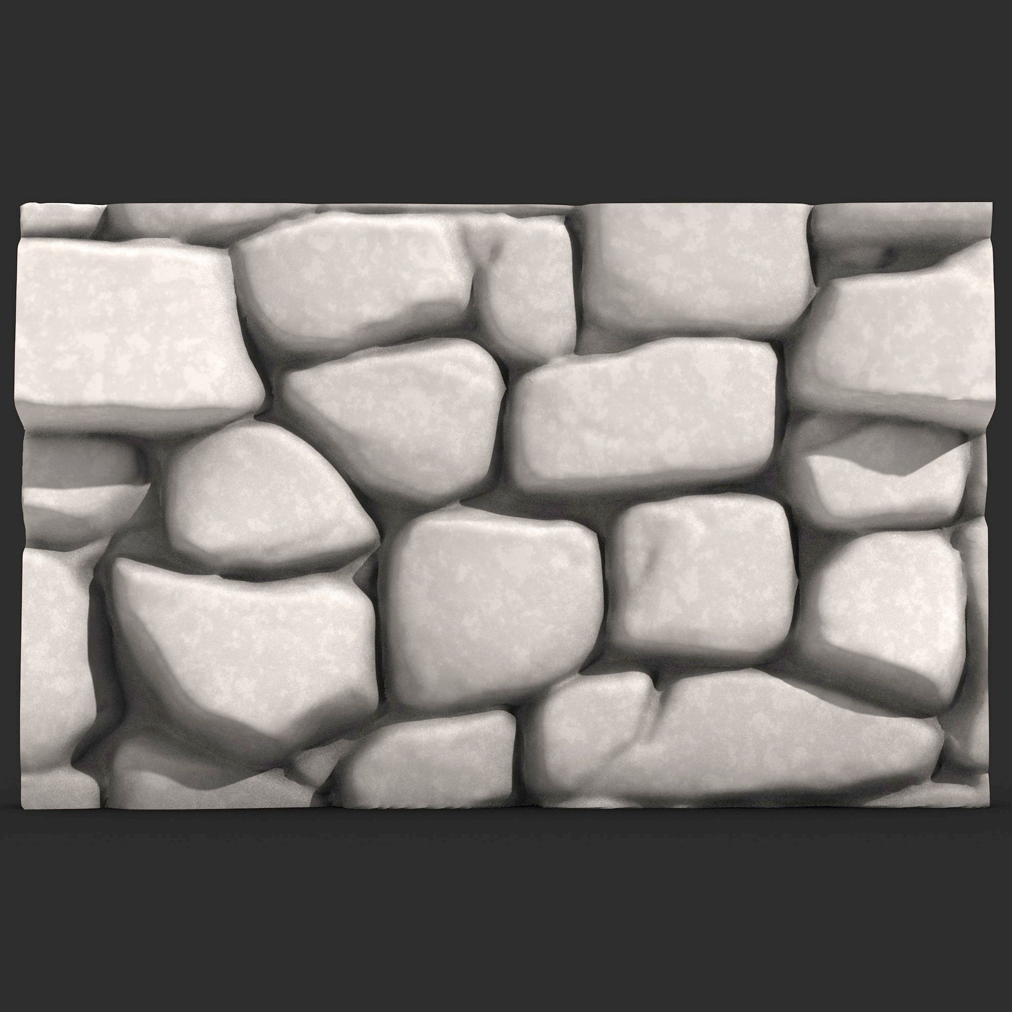 Stone Wall R39 3D print model_4
