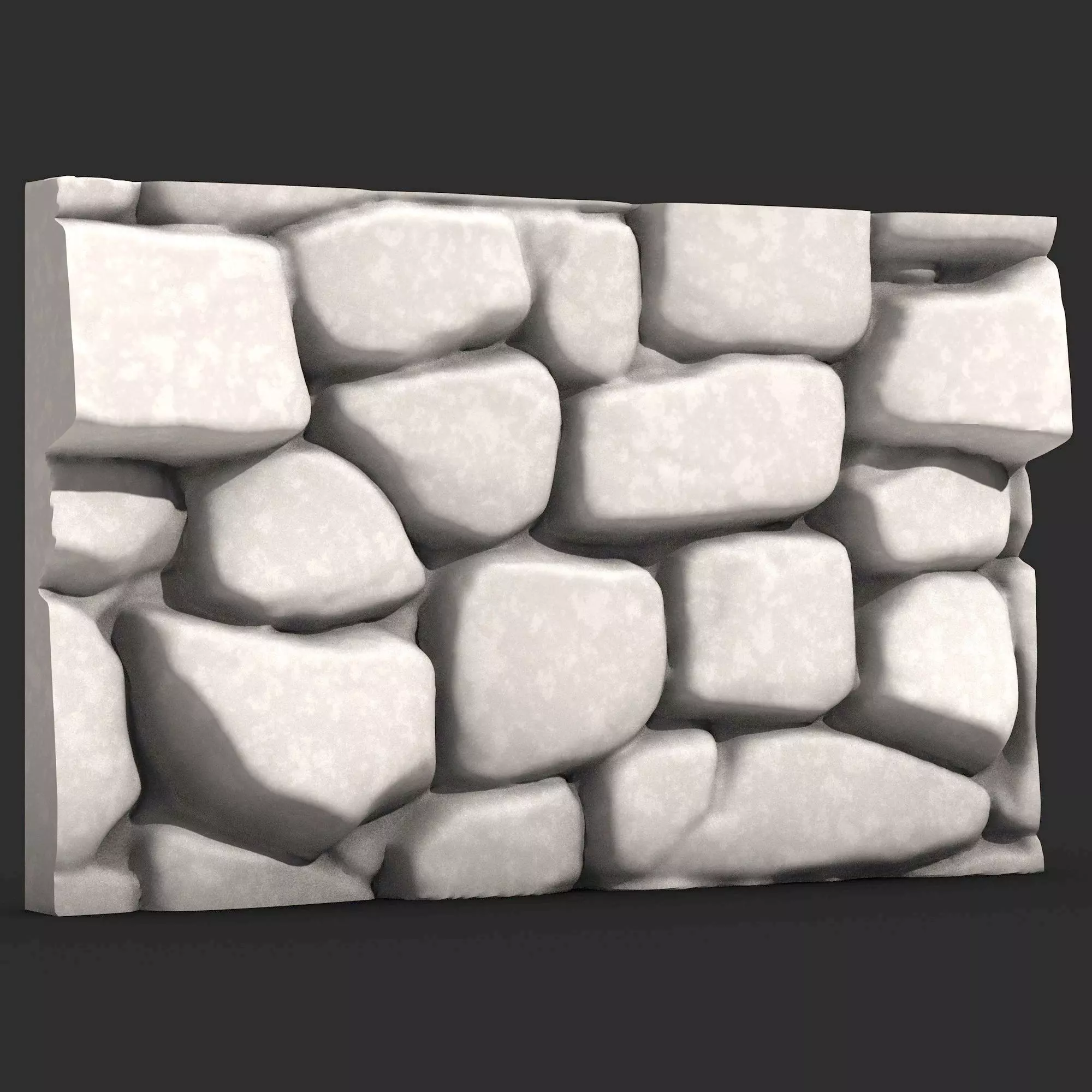 Stone Wall R39 3D print model_0
