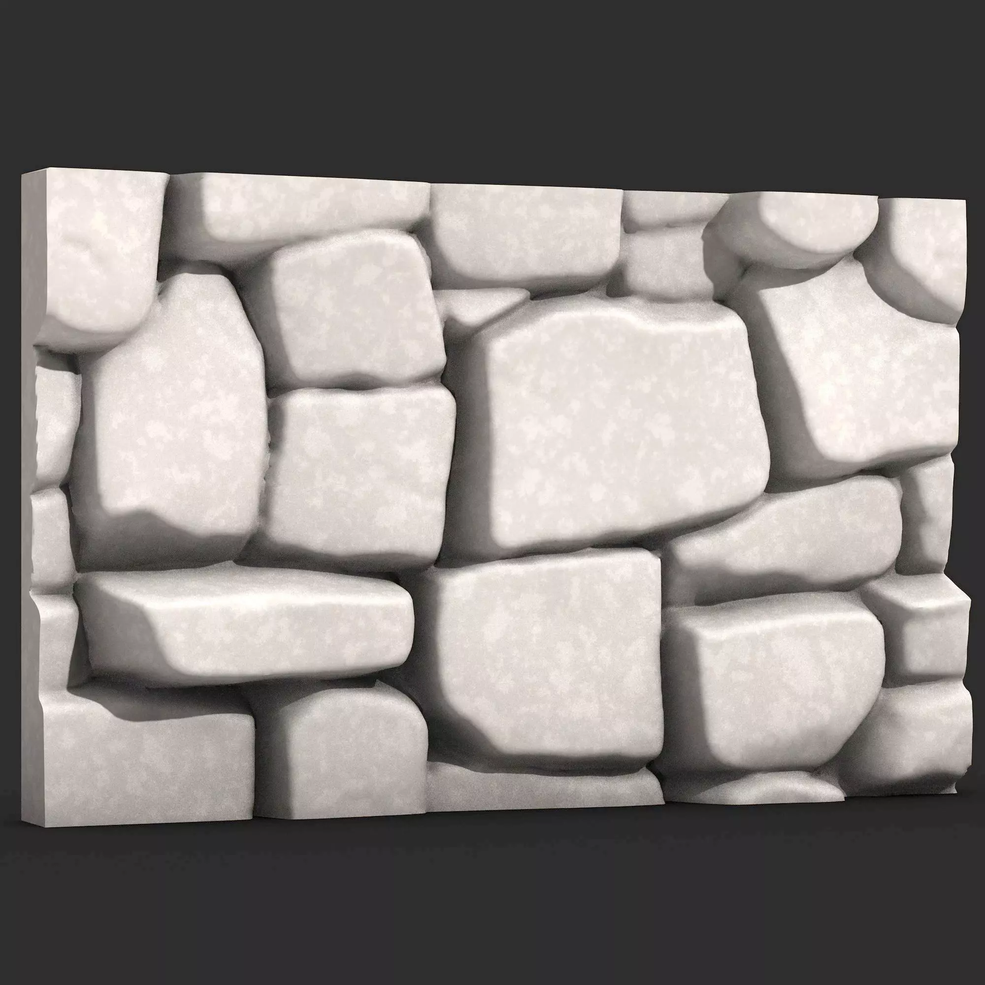 Stone Wall R38 3D print model_0