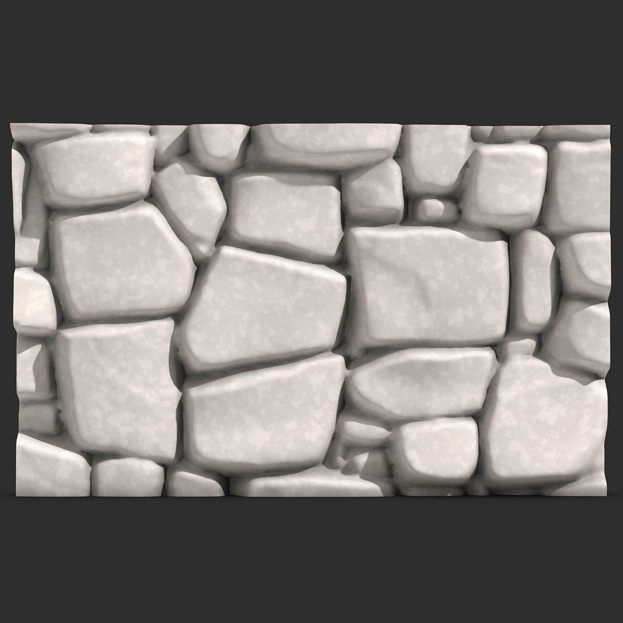 Stone Wall R37 3D print model_4