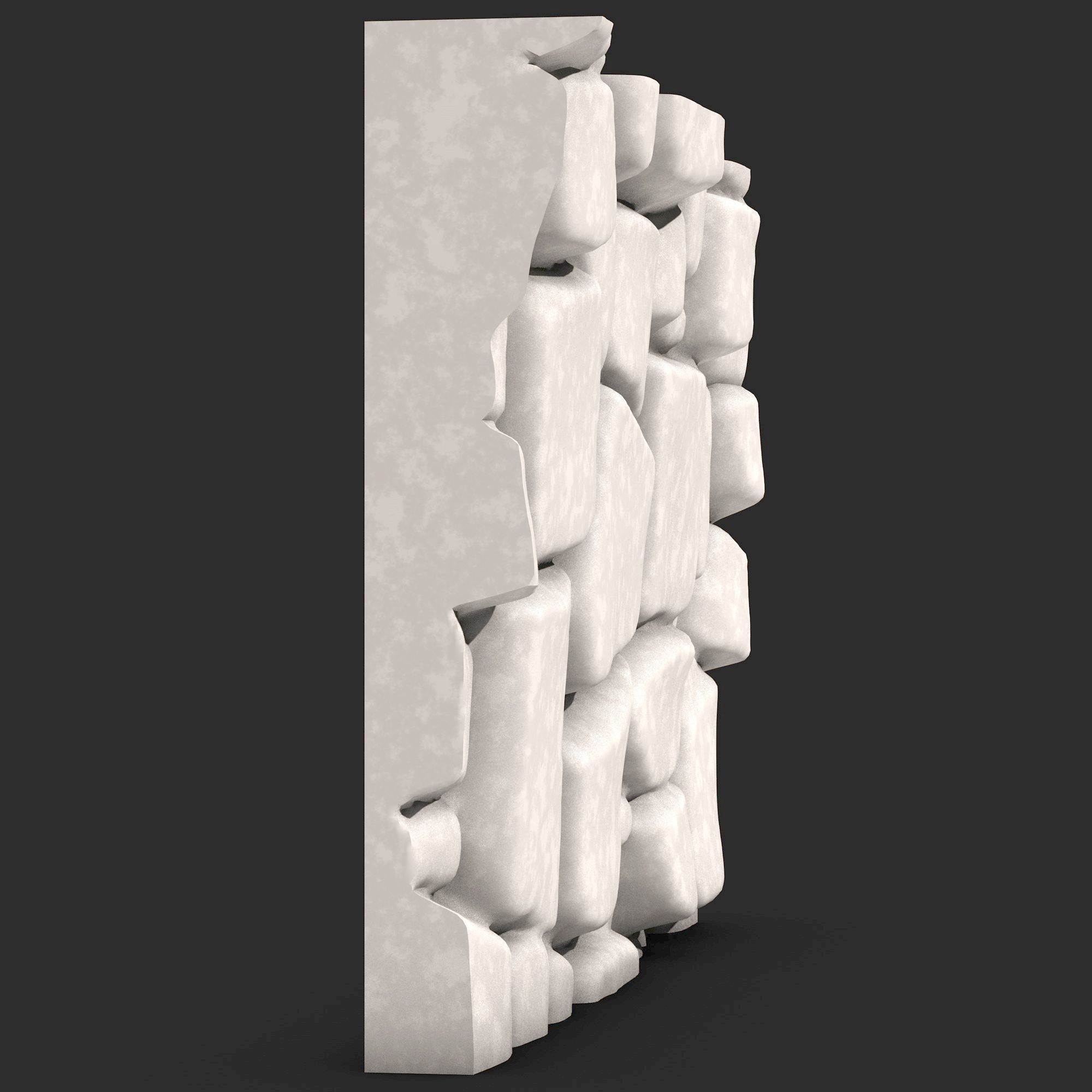 Stone Wall R37 3D print model_1