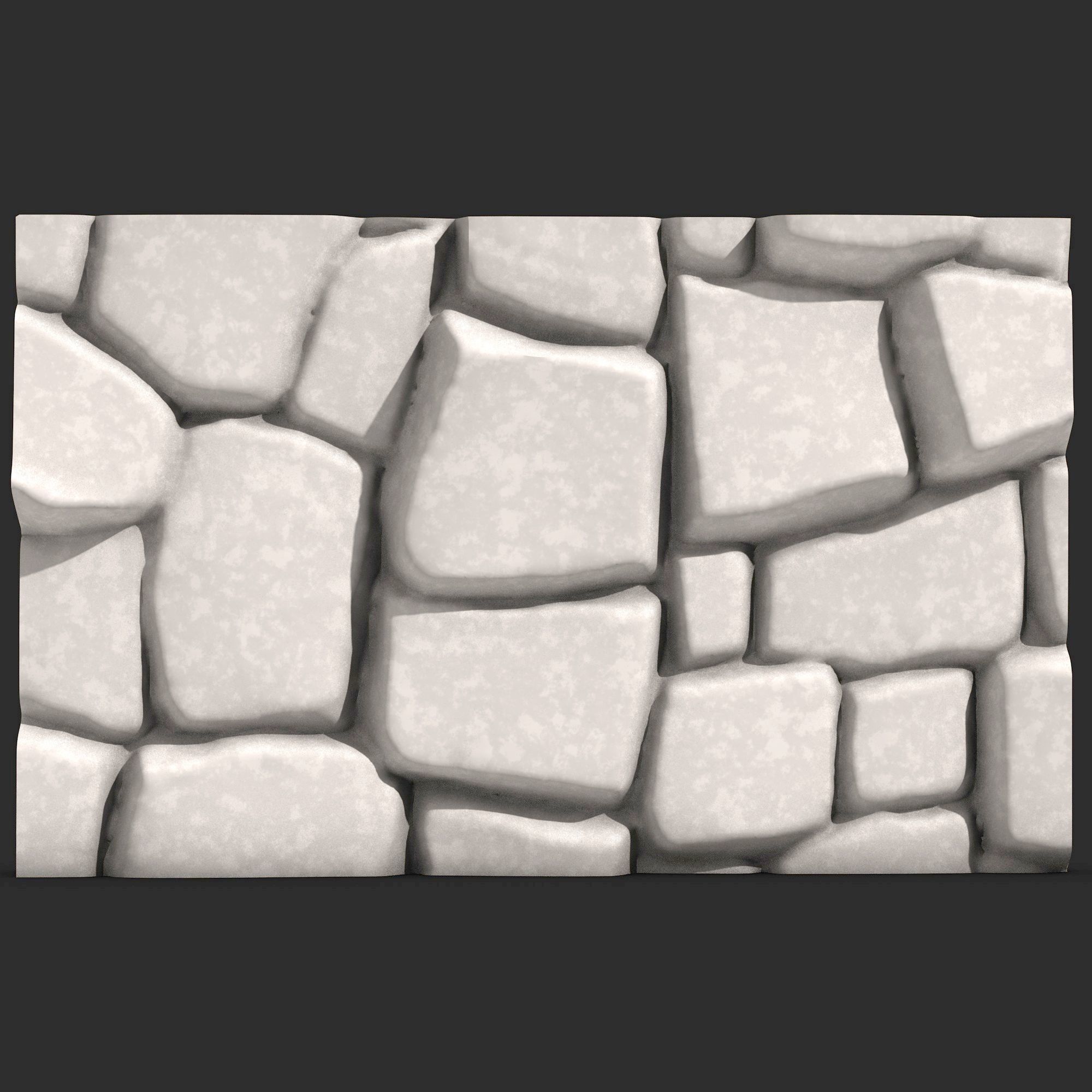 Stone Wall R36 3D print model_4