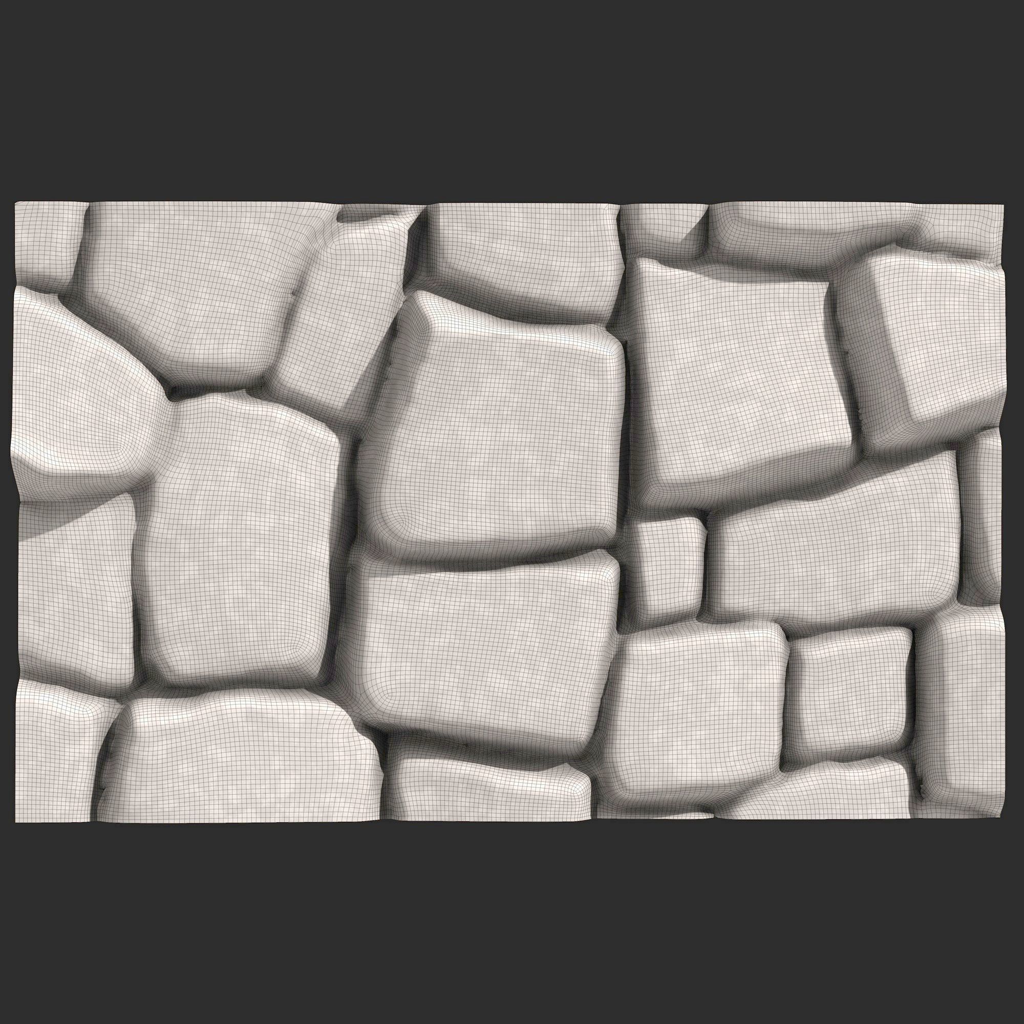 Stone Wall R36 3D print model_5