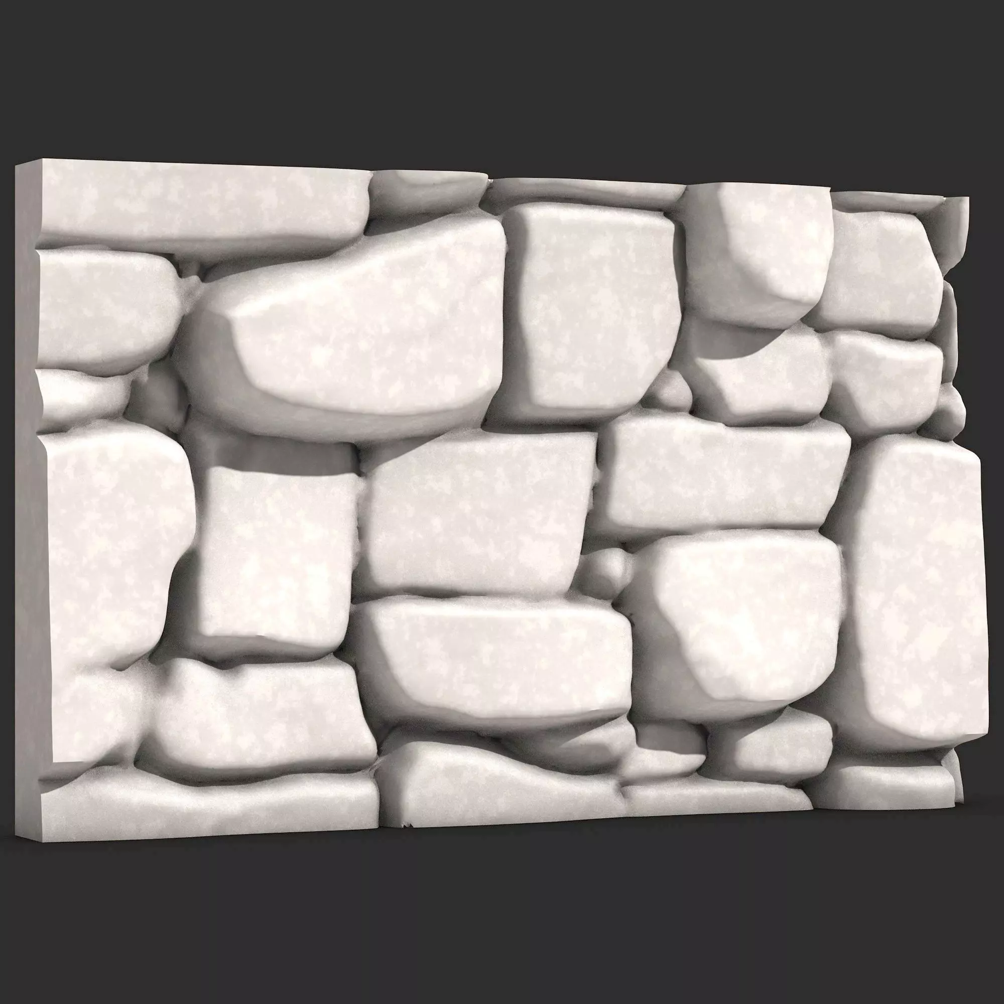 Stone Wall R35 3D print model_0
