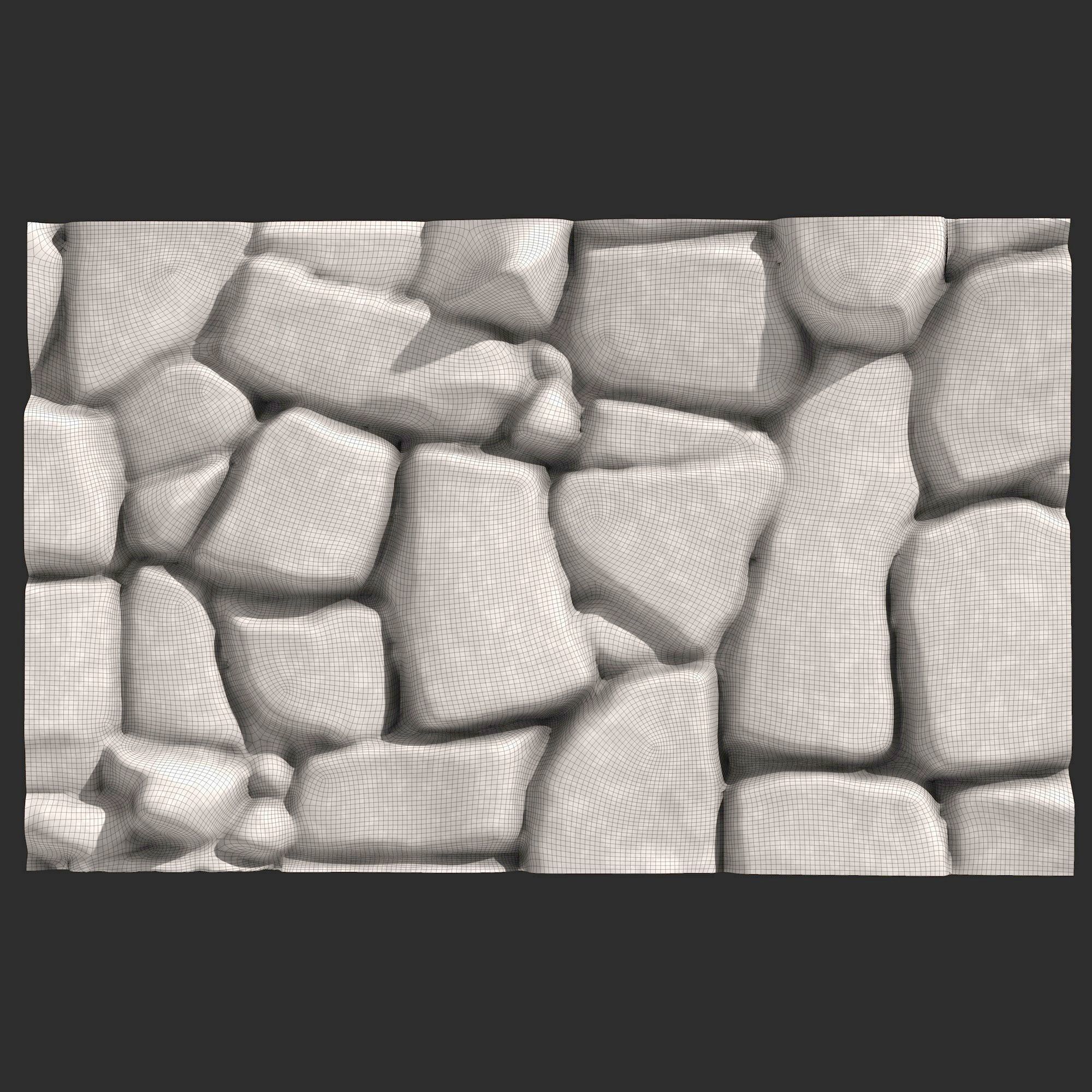 Stone Wall R34 3D print model_5