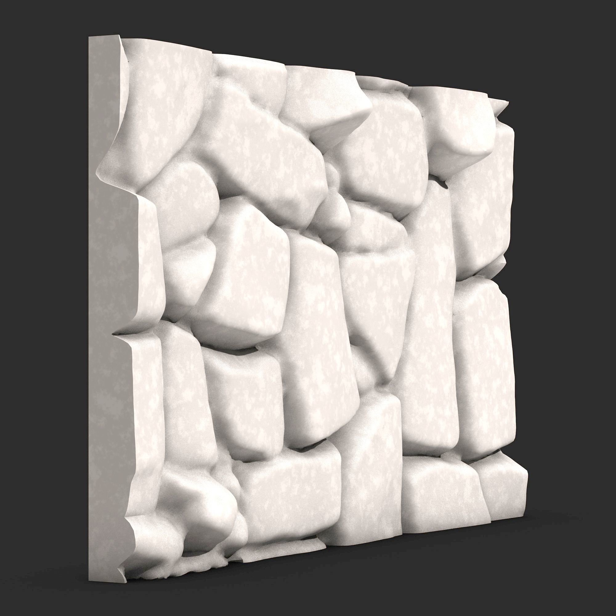 Stone Wall R34 3D print model_1