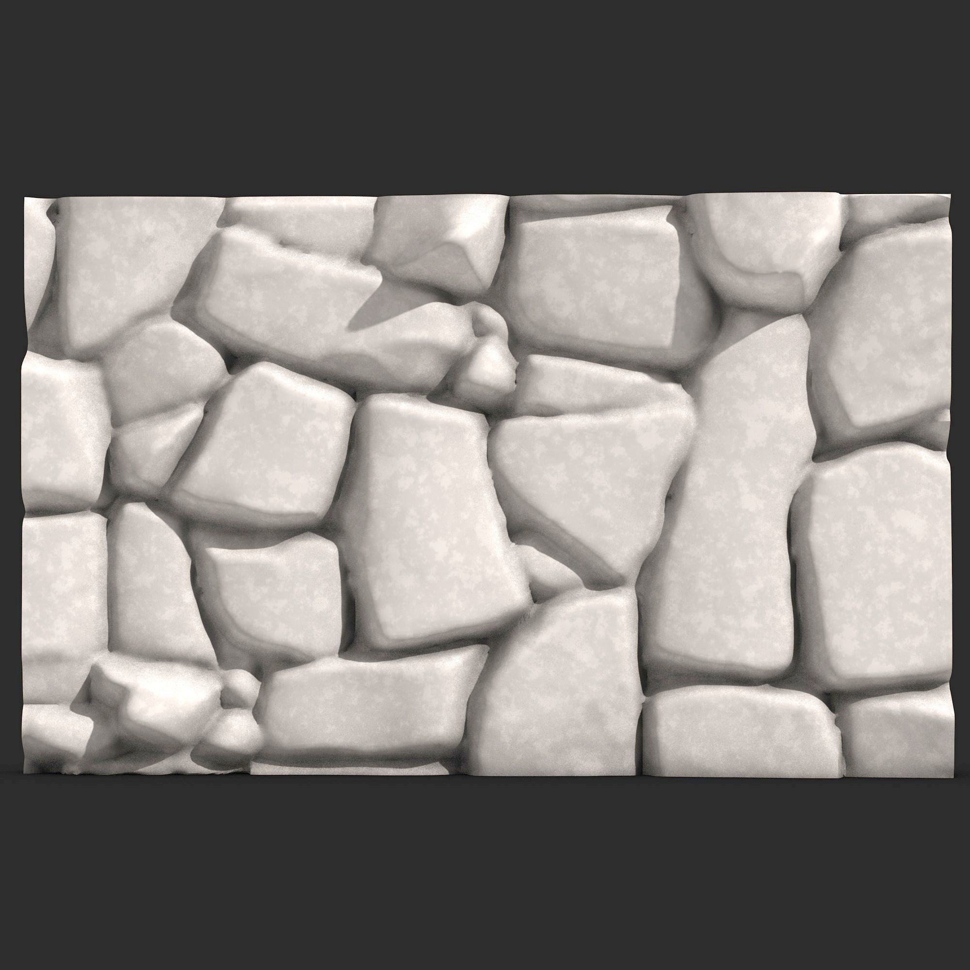 Stone Wall R34 3D print model_4