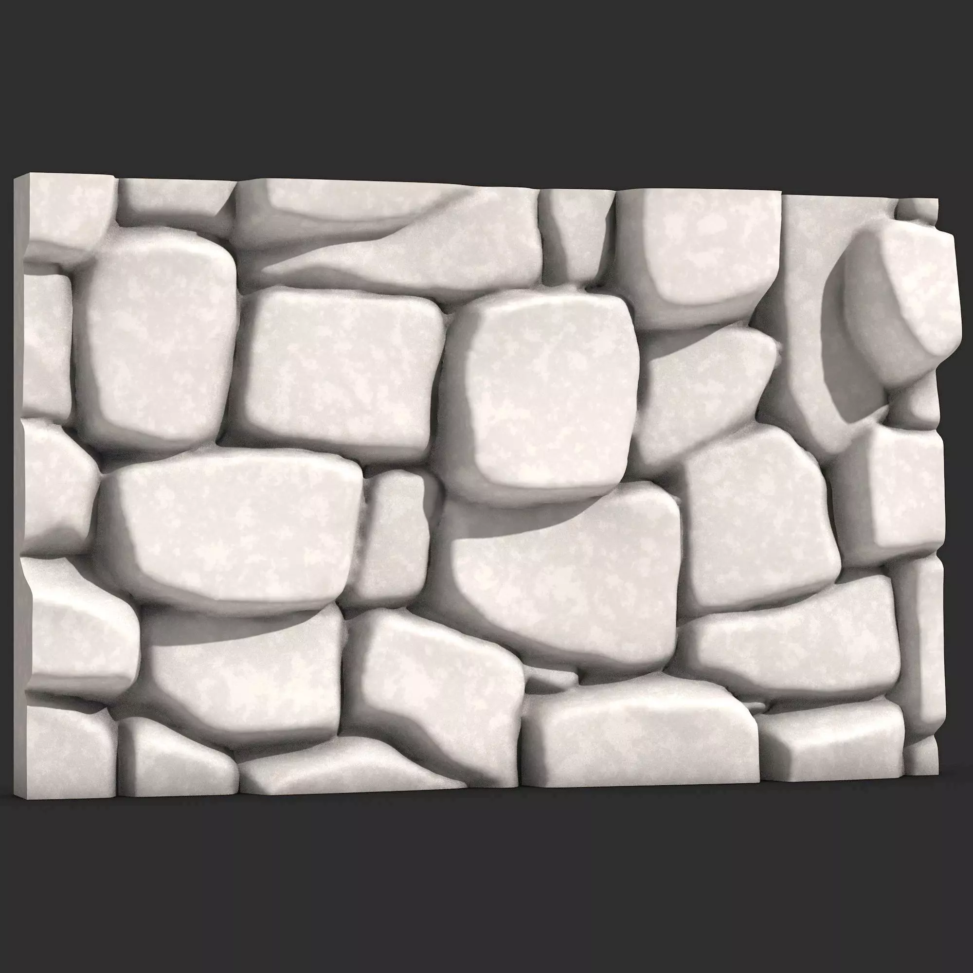 Stone Wall R33 3D print model_0