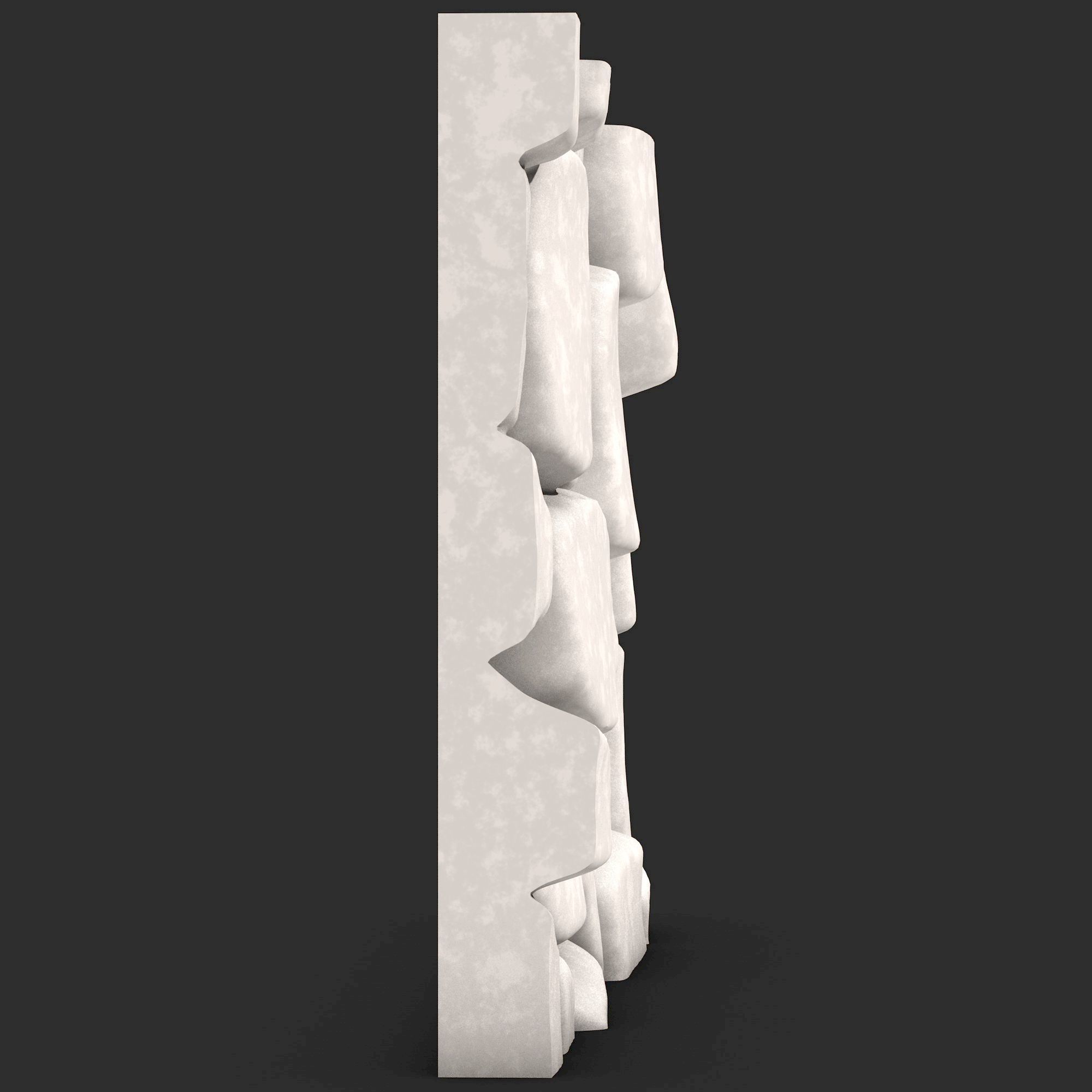 Stone Wall R33 3D print model_2