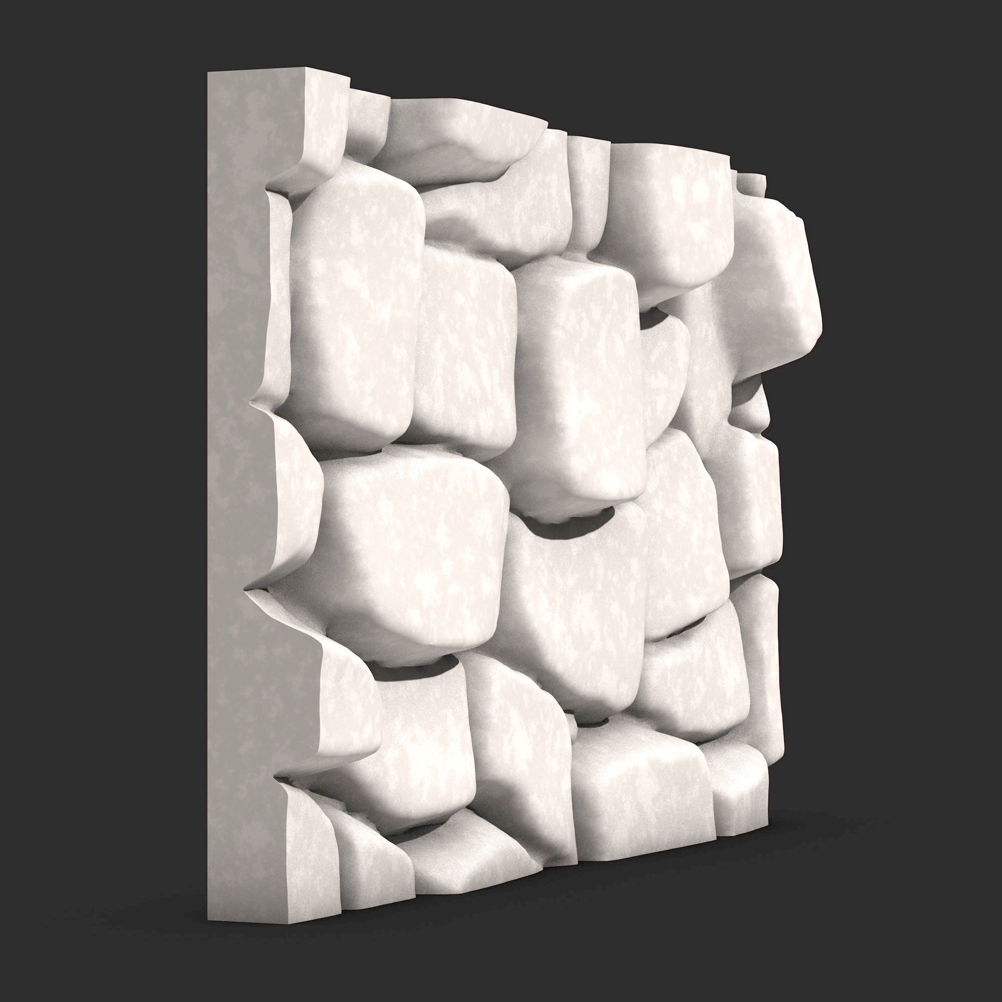 Stone Wall R33 3D print model_1