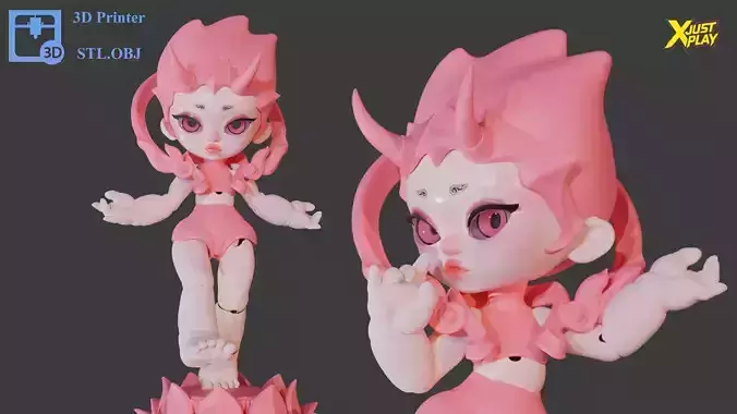 A child born from a lotus flower