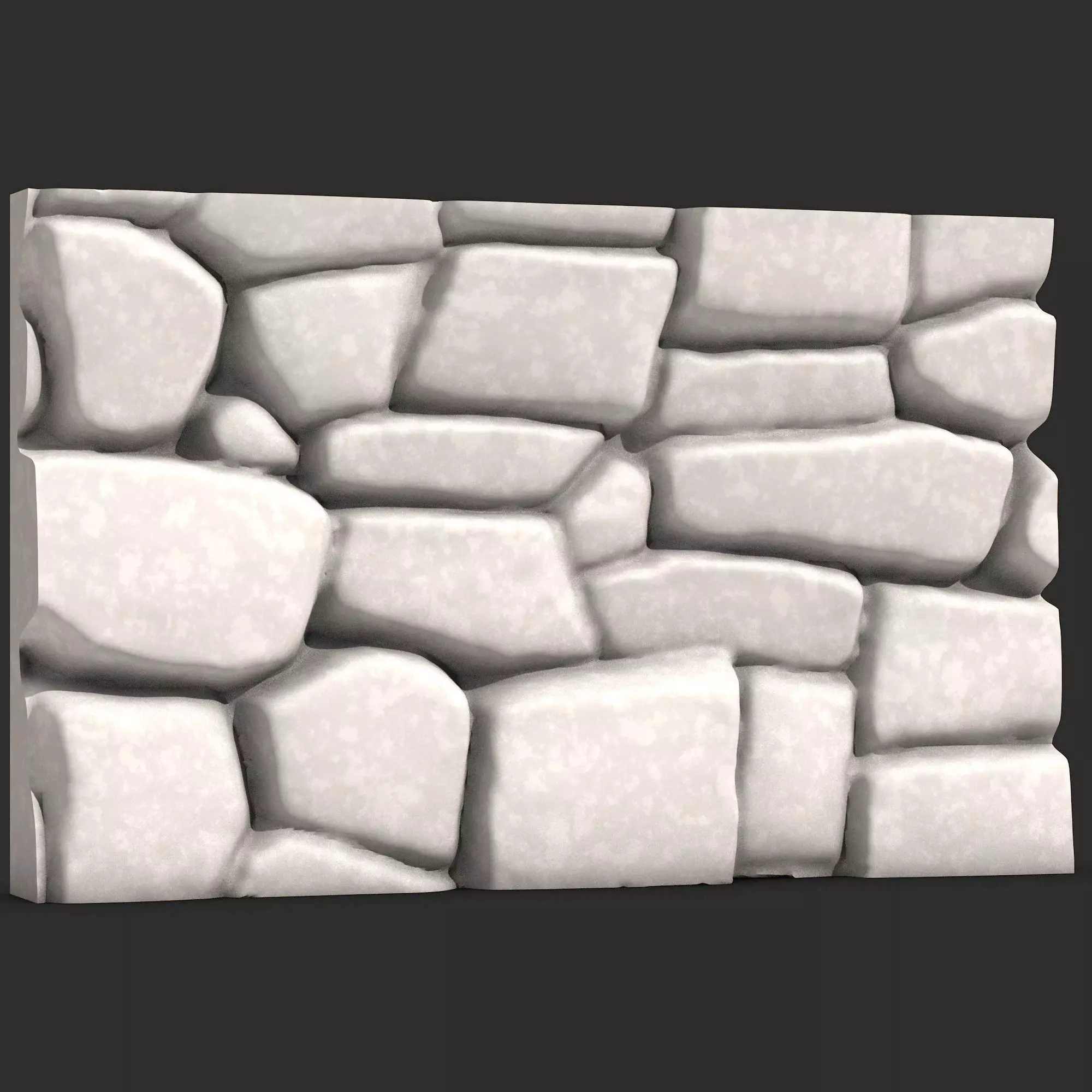 Crude Basalt Wall Geometry 3D print model