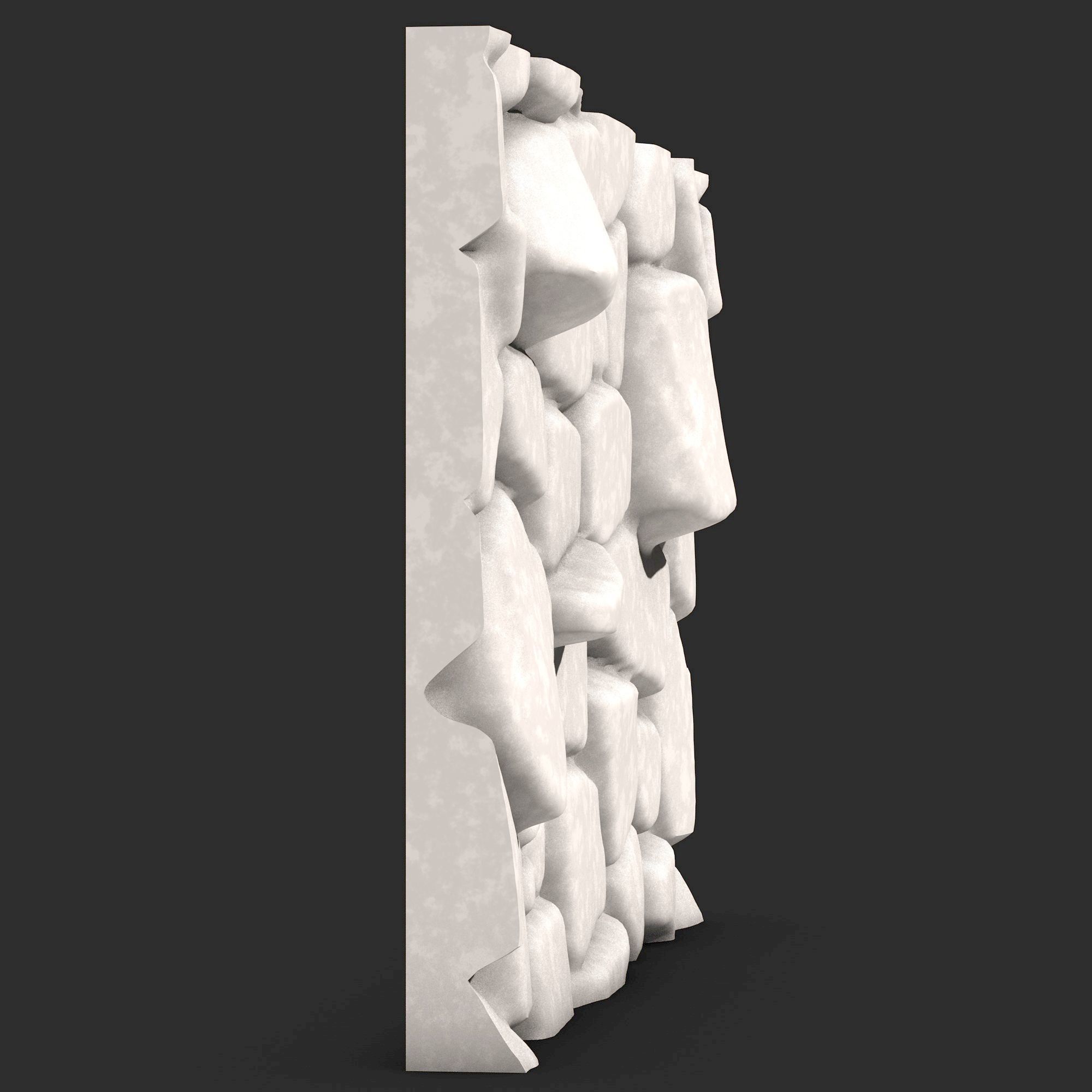 Stone Wall R27 3D print model_2