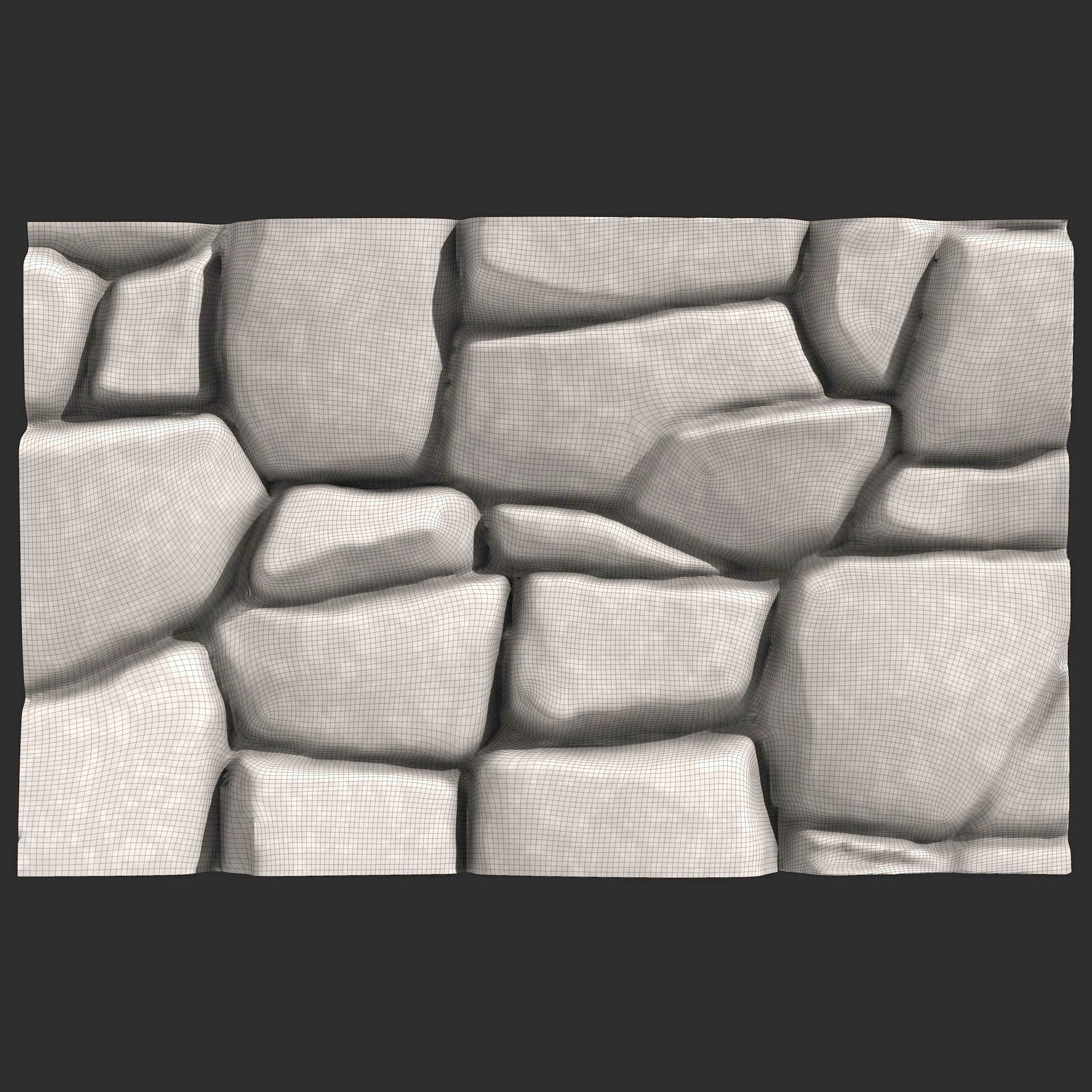 Stone Wall R26 3D print model_5