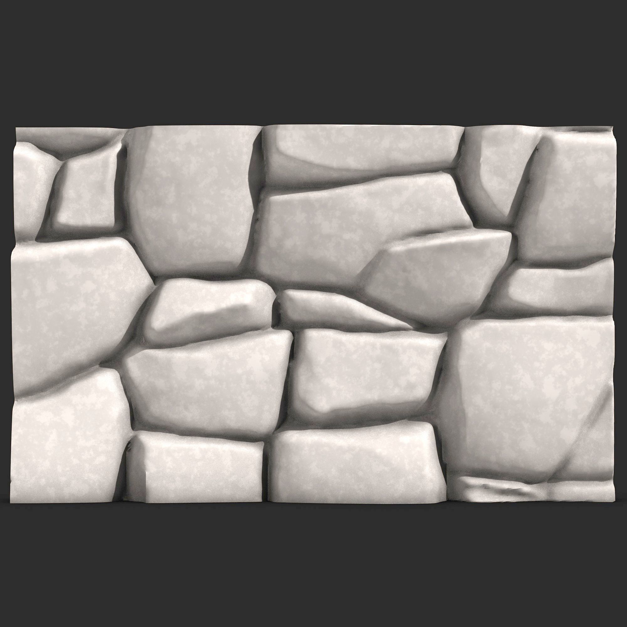 Stone Wall R26 3D print model_4