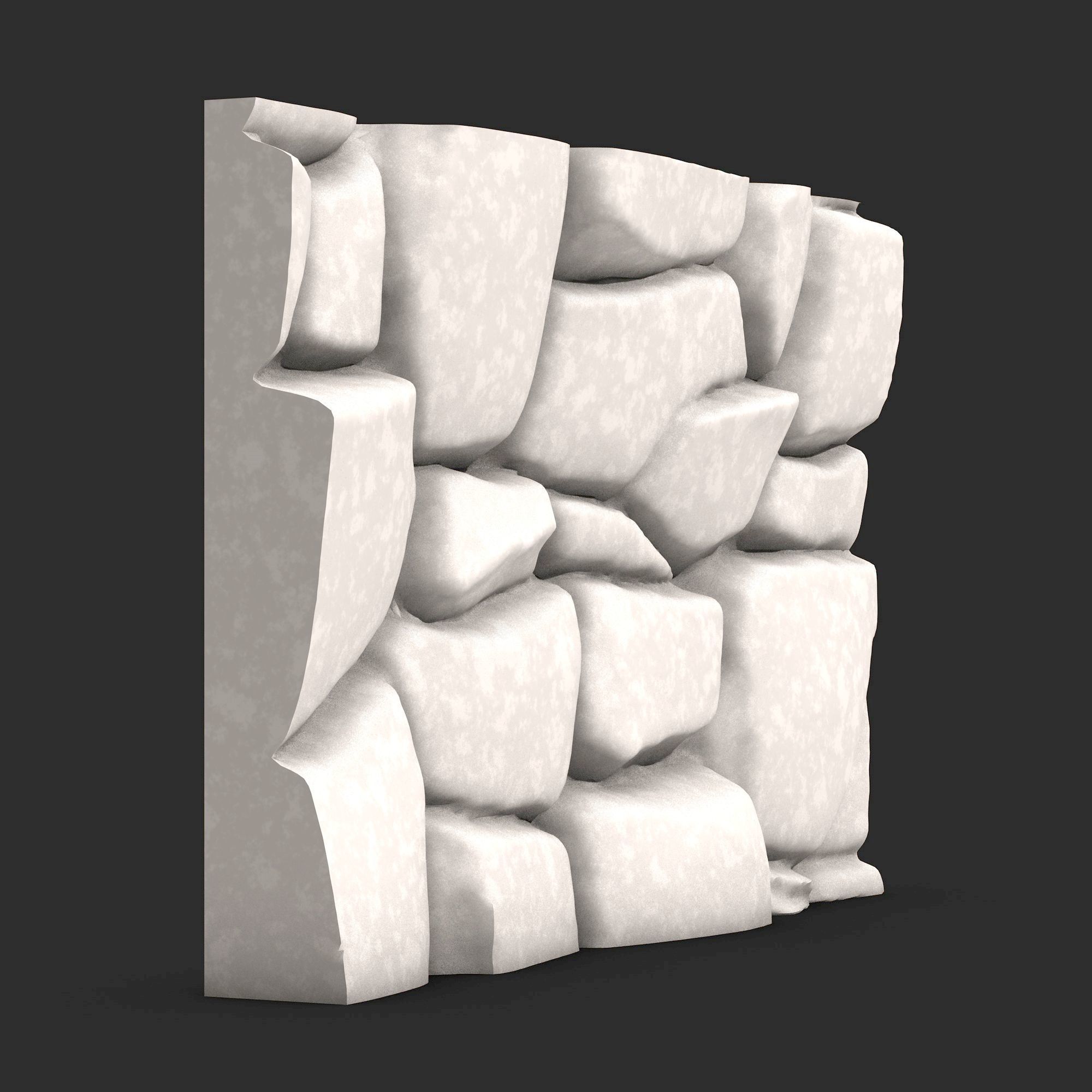 Stone Wall R26 3D print model_1