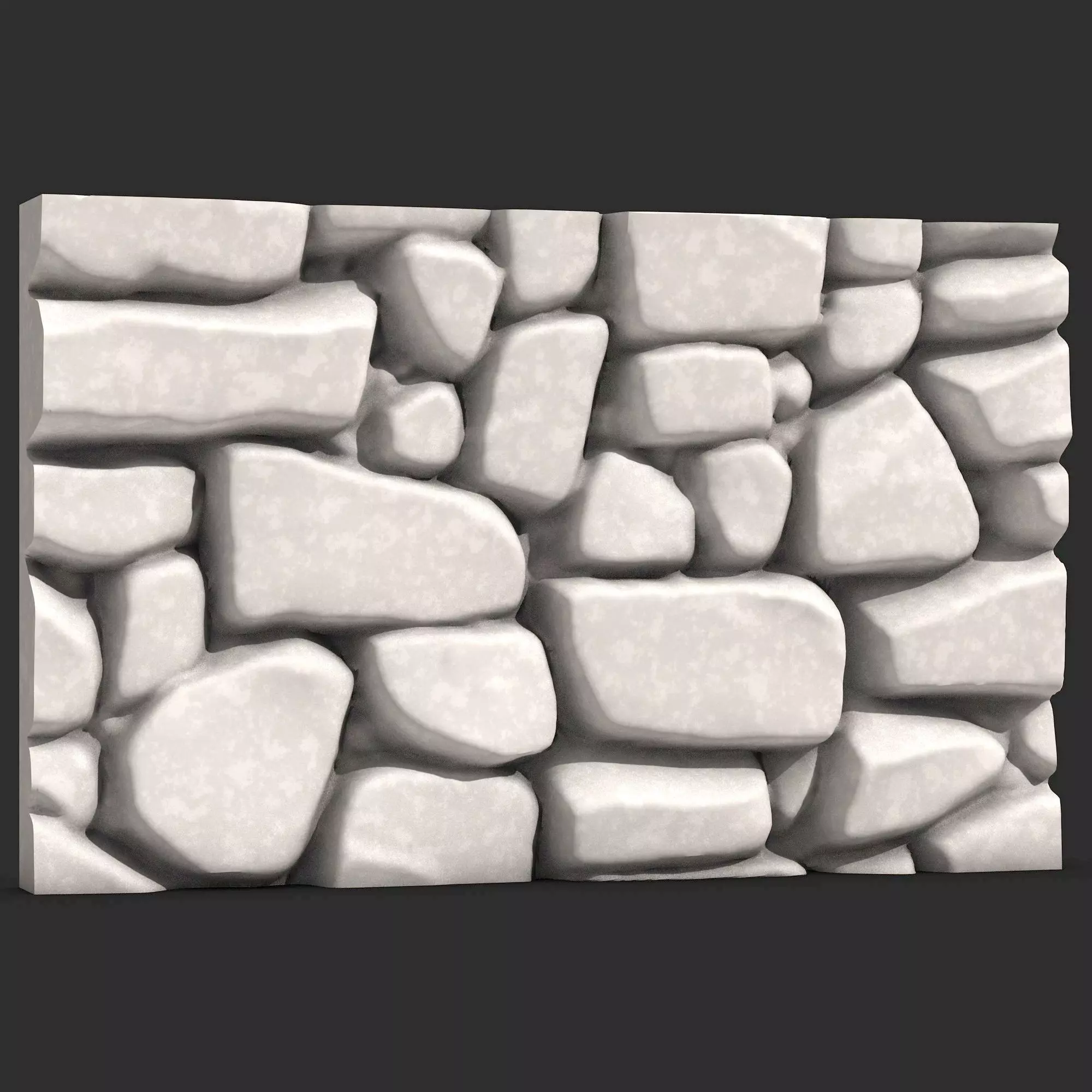 Stone Wall R25 3D print model_0