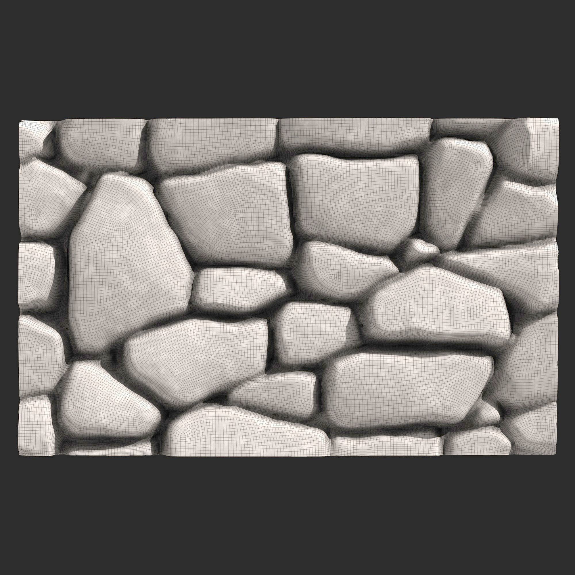 Stone Wall R24 3D print model_5
