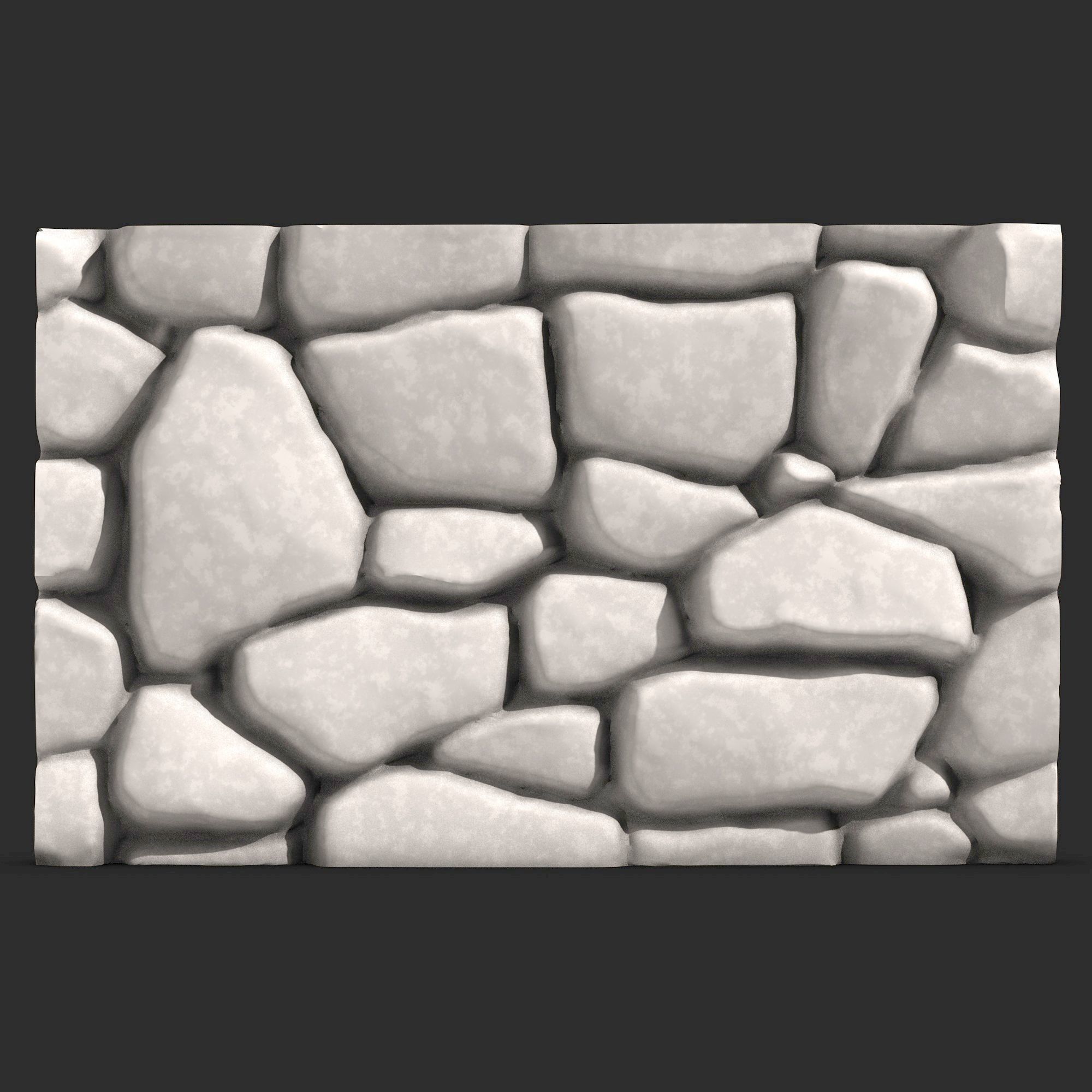 Stone Wall R24 3D print model_4