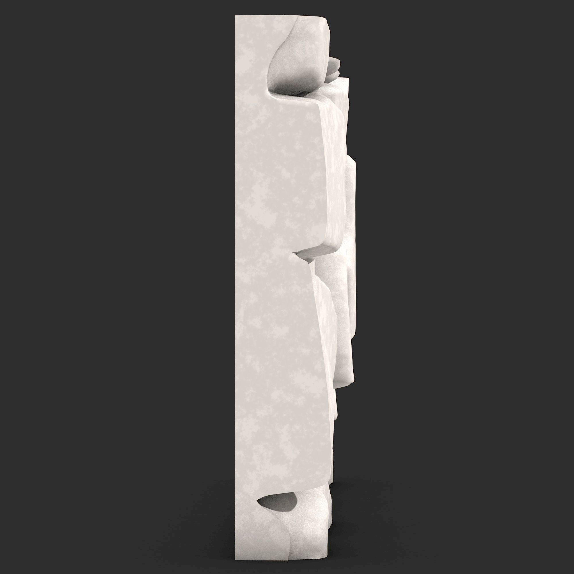 Stone Wall R23 3D print model_2