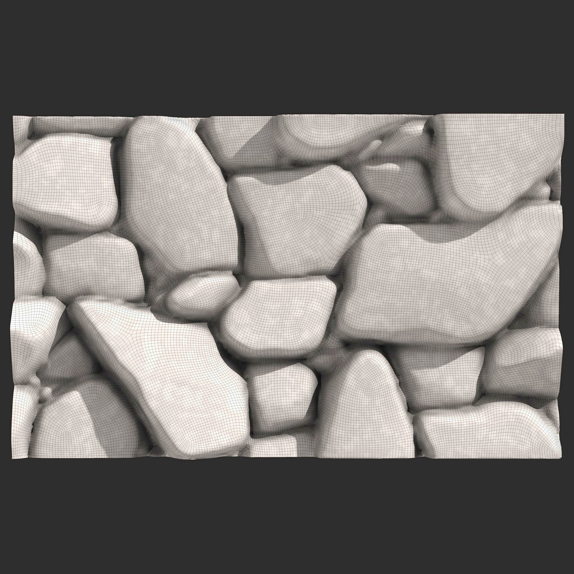 Stone Wall R22 3D print model_5