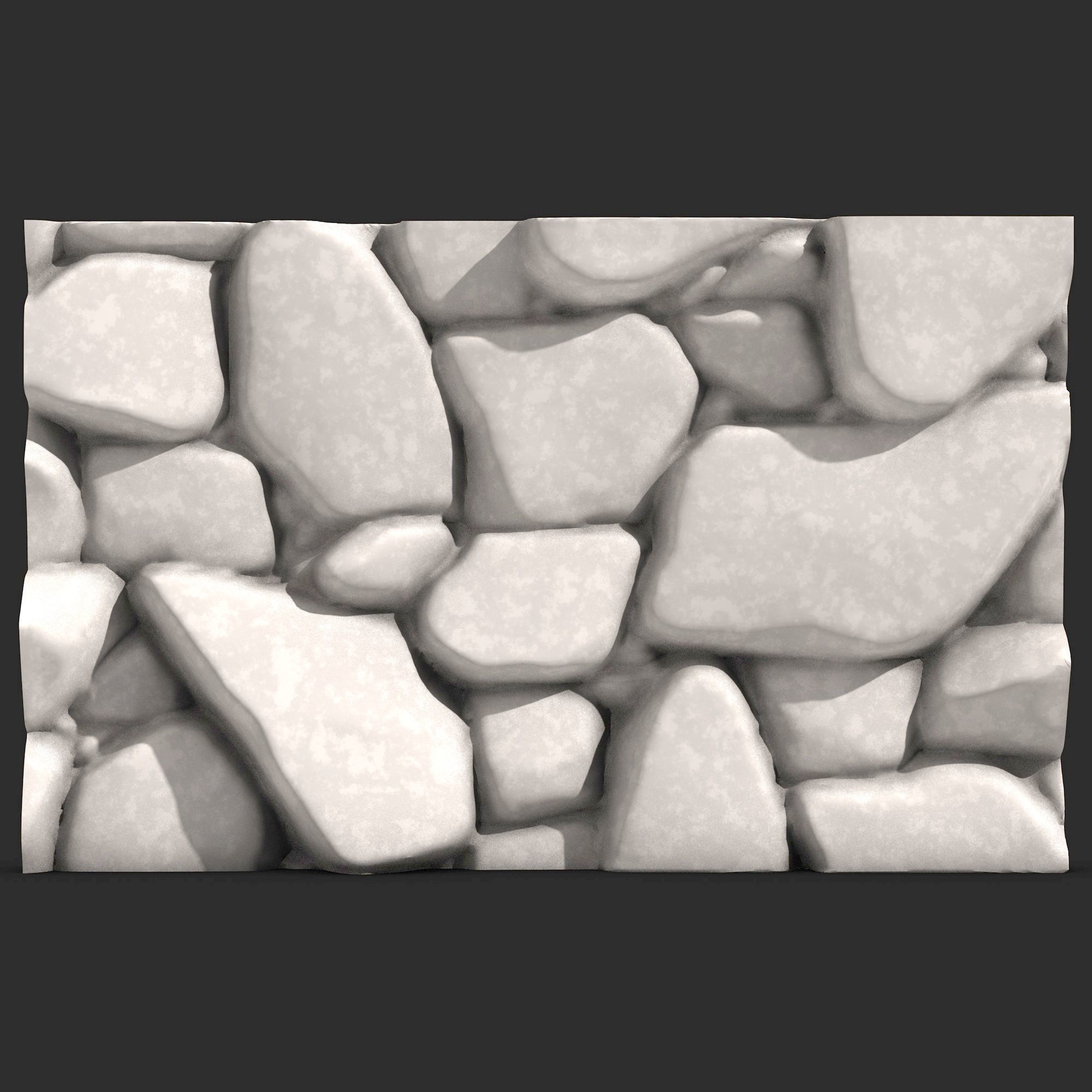 Stone Wall R22 3D print model_4