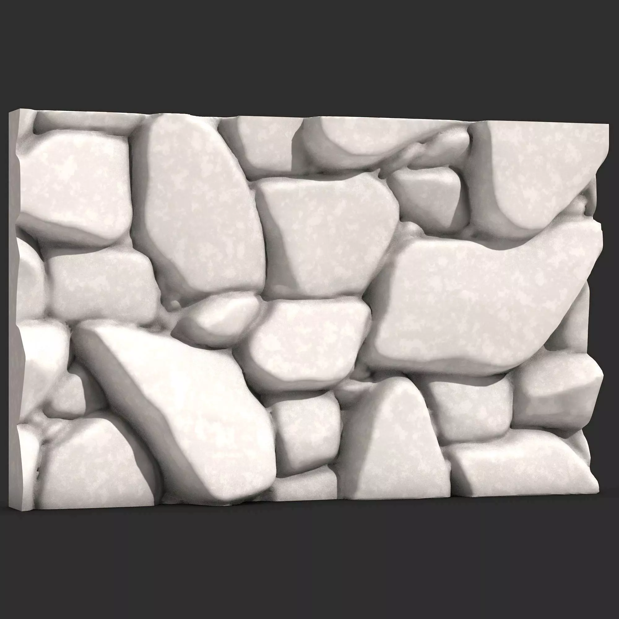Stone Wall R22 3D print model_0