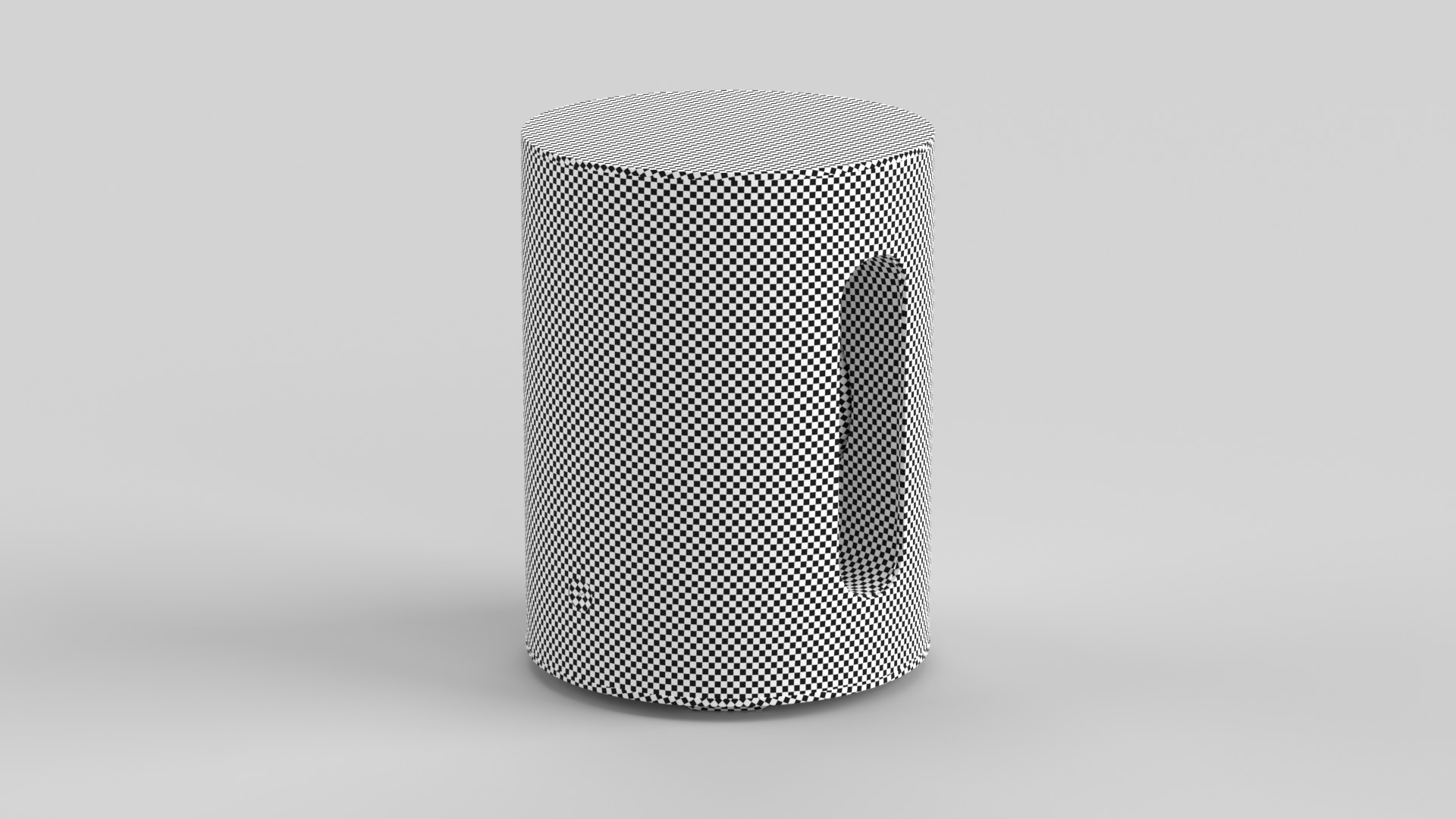 Wireless Subwoofer White Low-poly 3D model_5