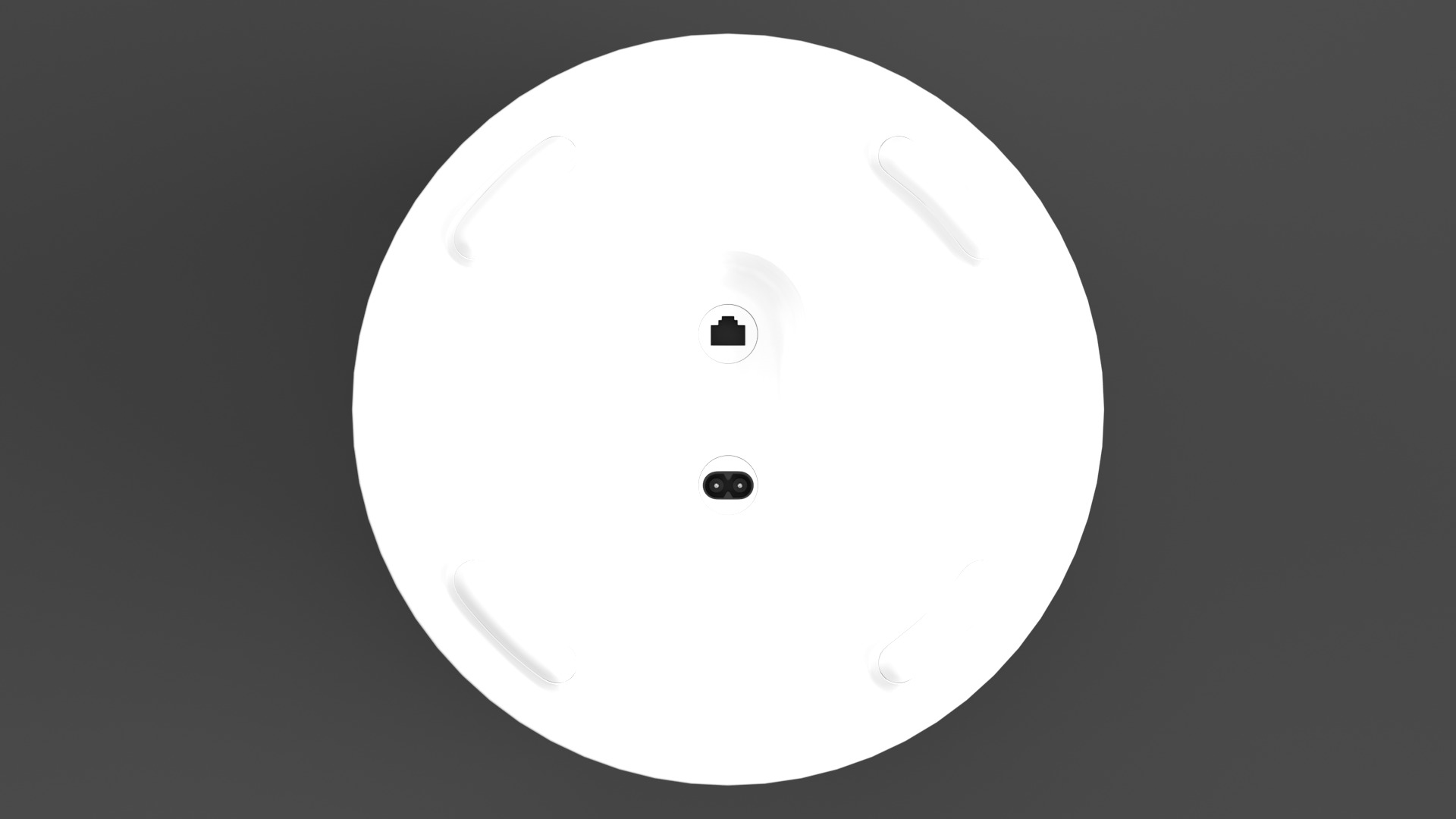 Wireless Subwoofer White Low-poly 3D model_3