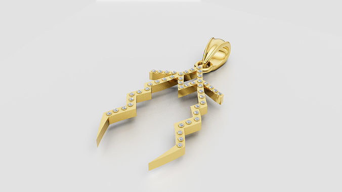 ENERGY GOLD DIAOUND PENDANT  3D print model