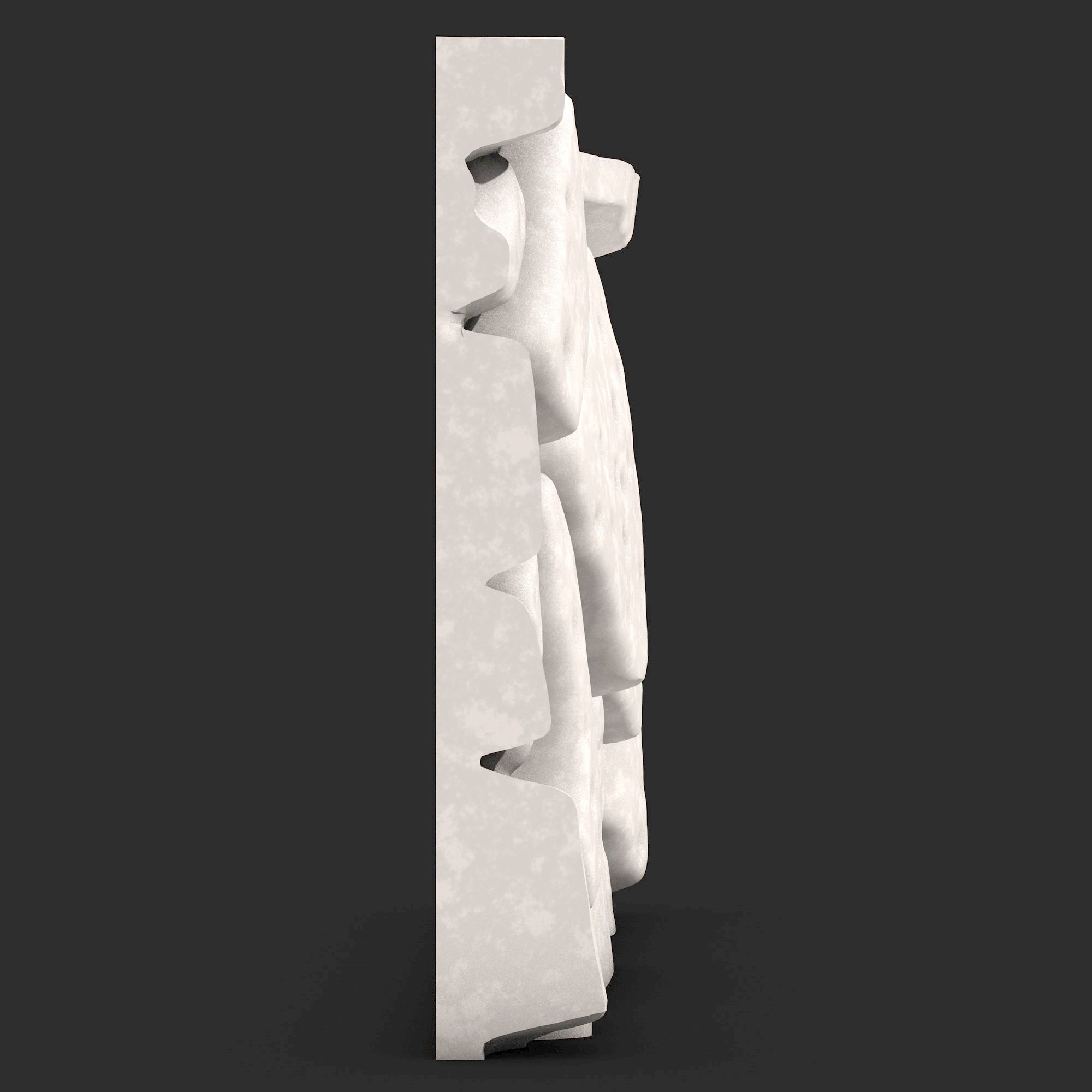 Stone Wall R14 3D print model_2
