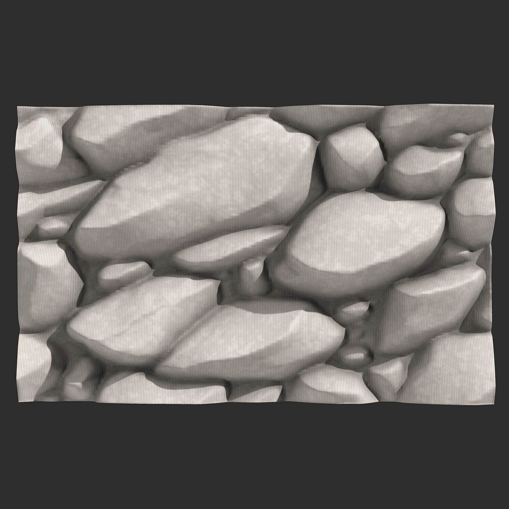 Stone Wall R11 3D print model_5