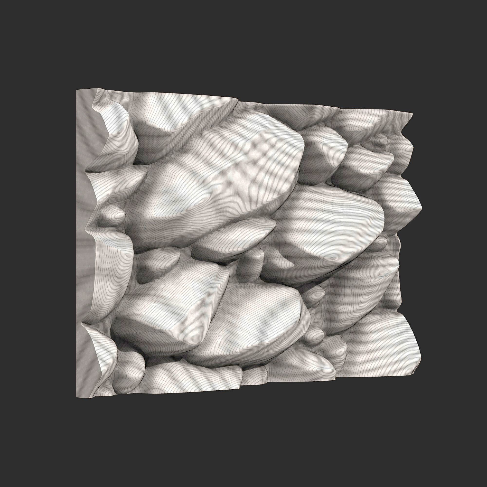 Stone Wall R11 3D print model_6