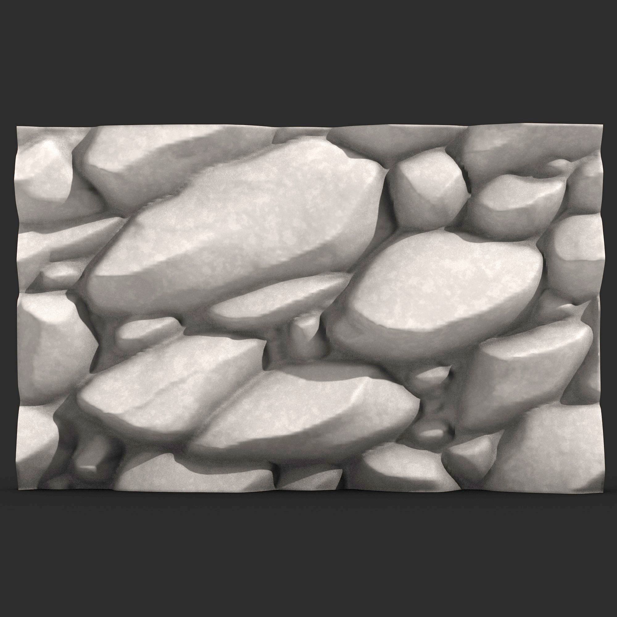 Stone Wall R11 3D print model_1