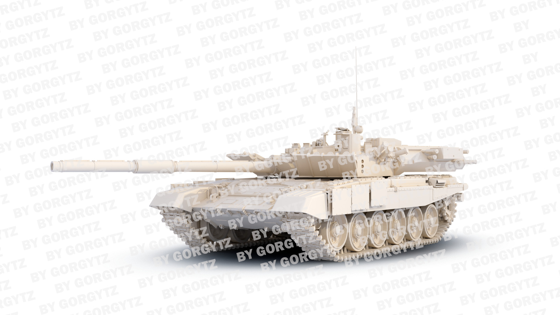 t-90a burlak 3D print model_4