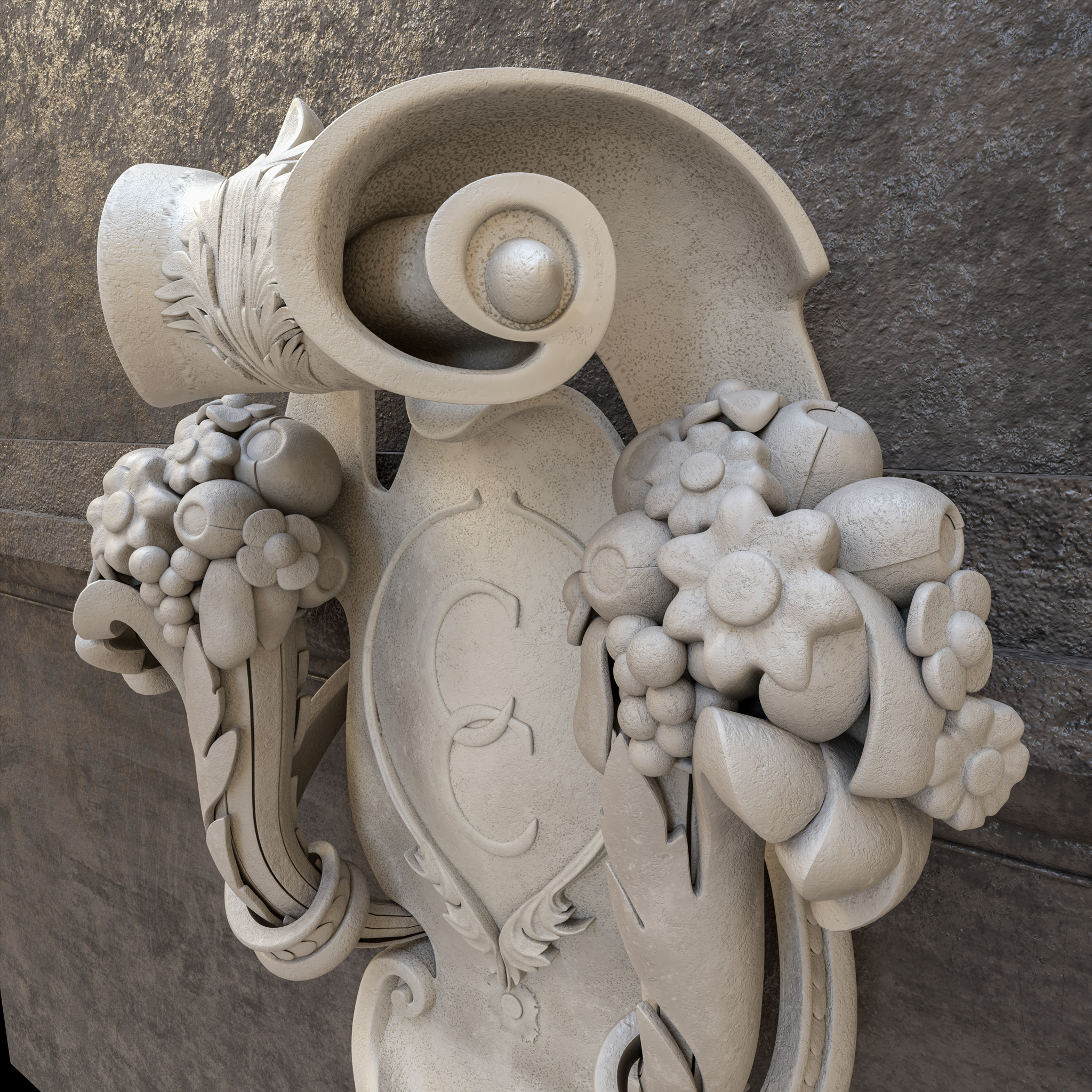 cartouche Detroit 3D model_2