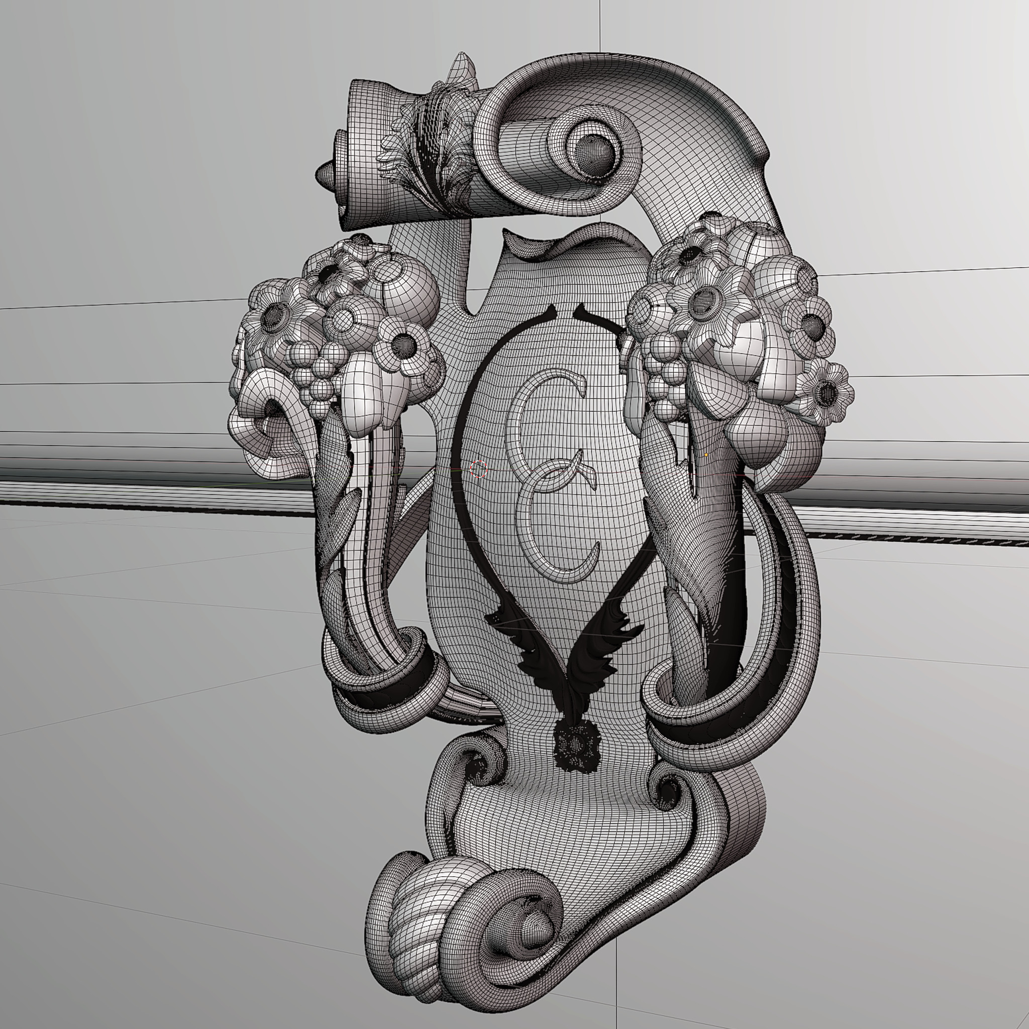 cartouche Detroit 3D model_8