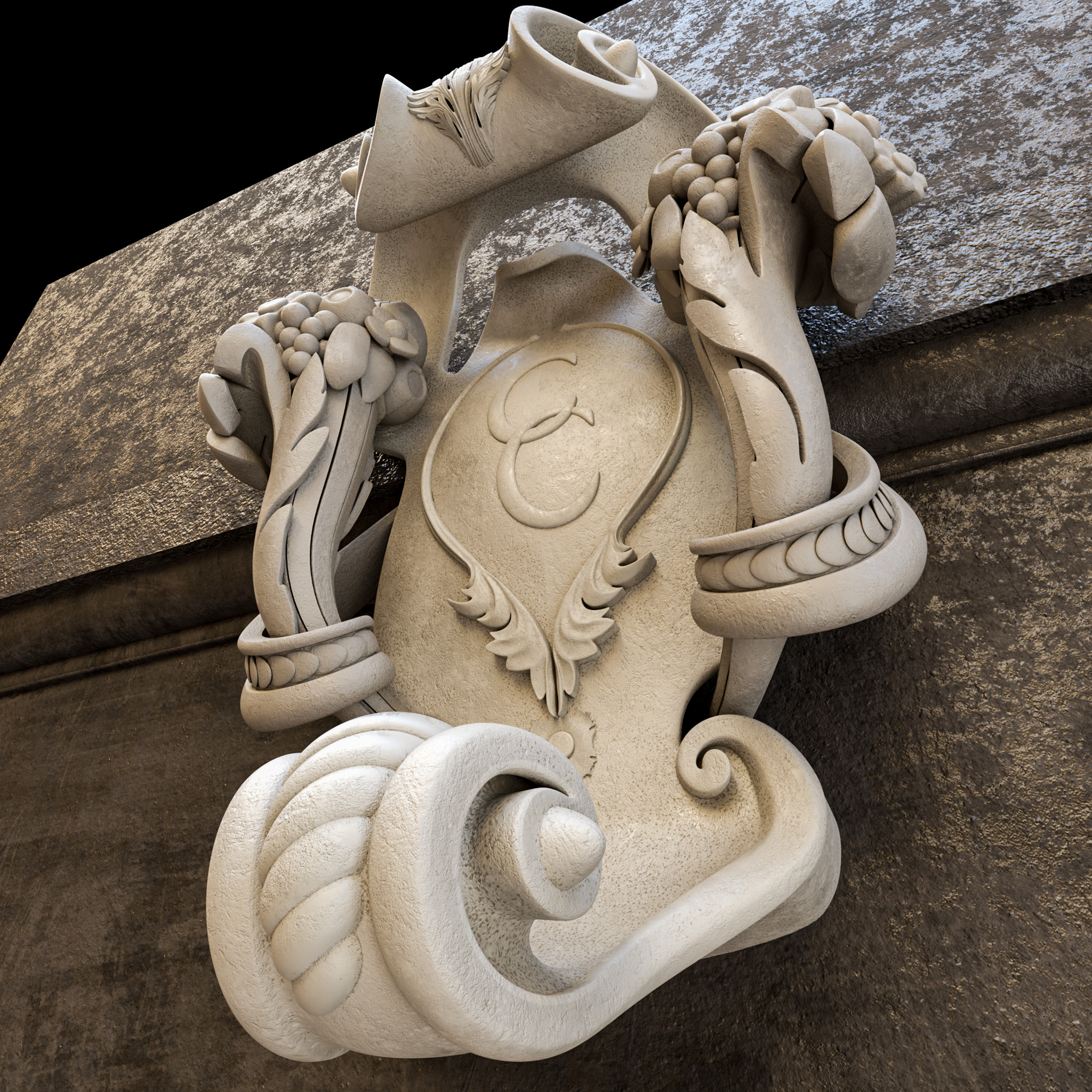 cartouche Detroit 3D model_4
